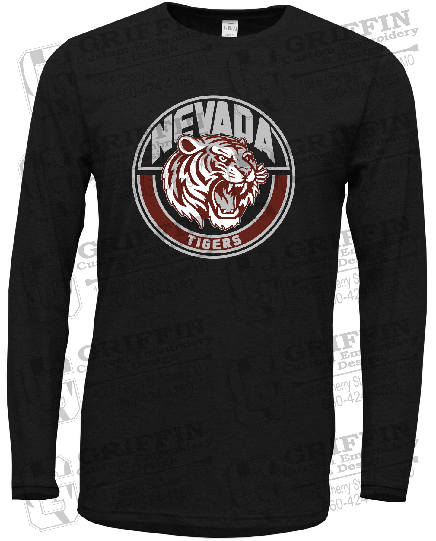 Soft-Tek Long Sleeve T-Shirt - Nevada Tigers 24-H