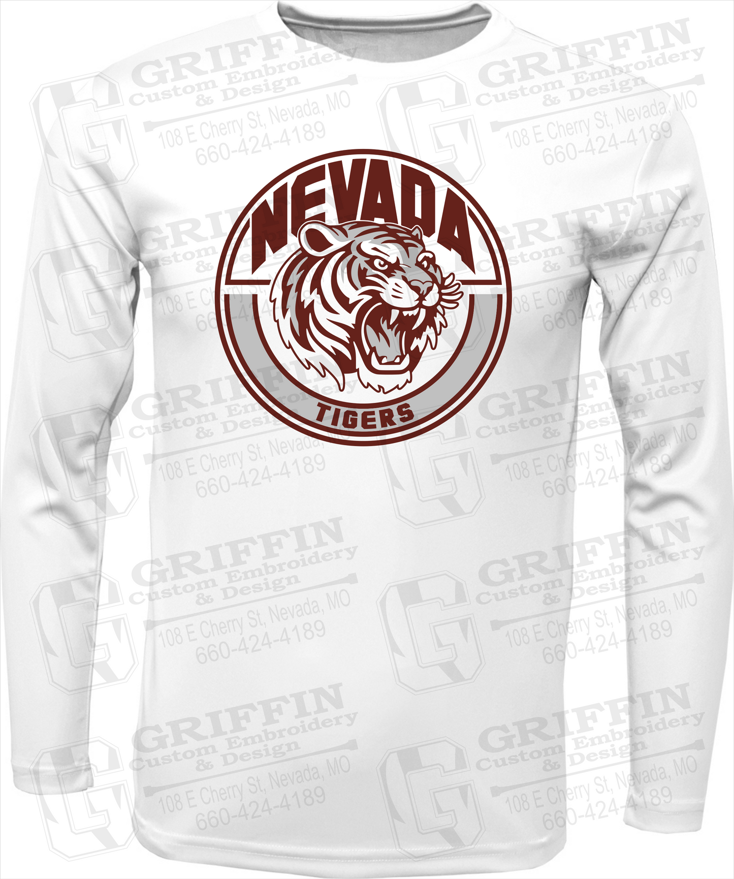 Toddler Dry-Fit Long Sleeve T-Shirt - Nevada Tigers 24-H