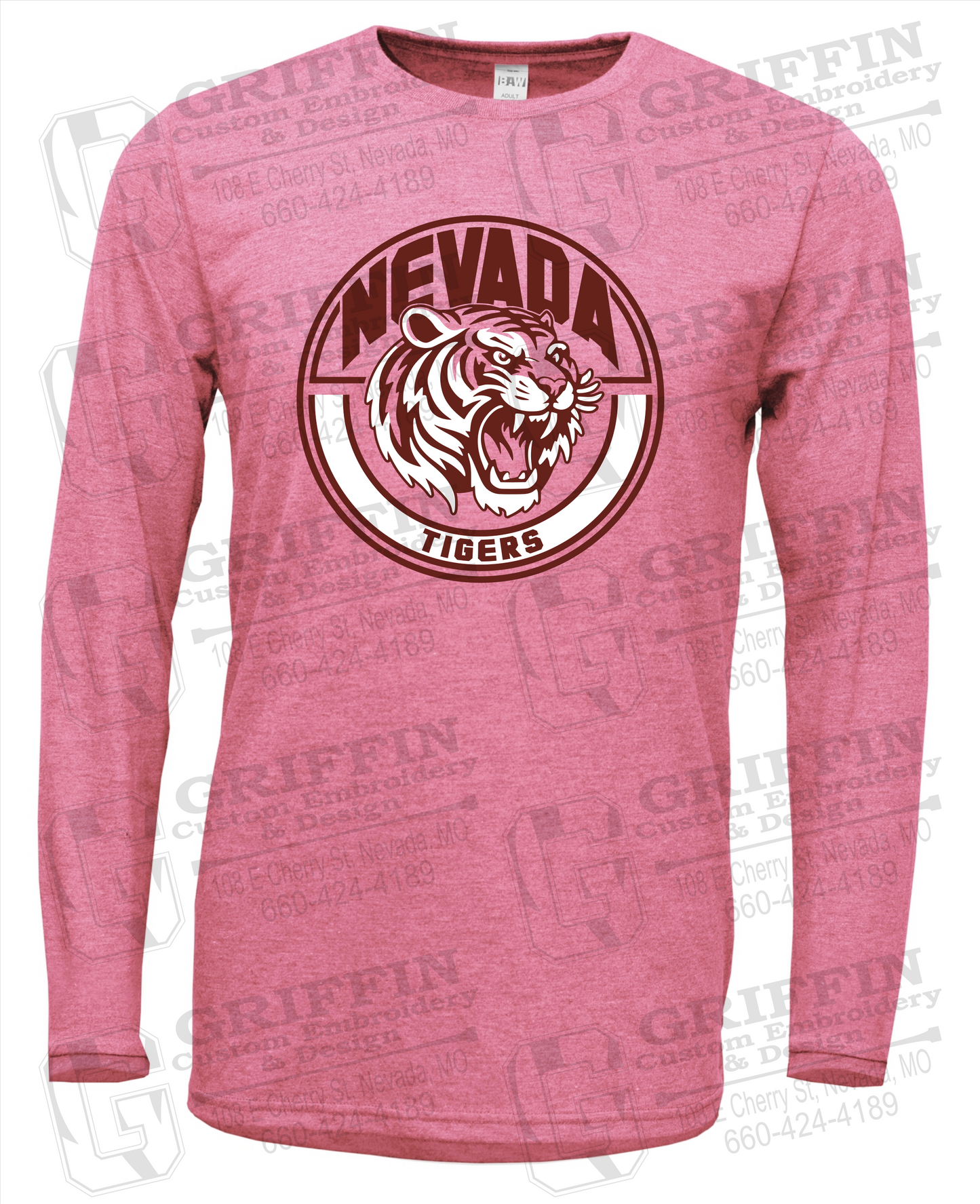 Soft-Tek Long Sleeve T-Shirt - Nevada Tigers 24-H