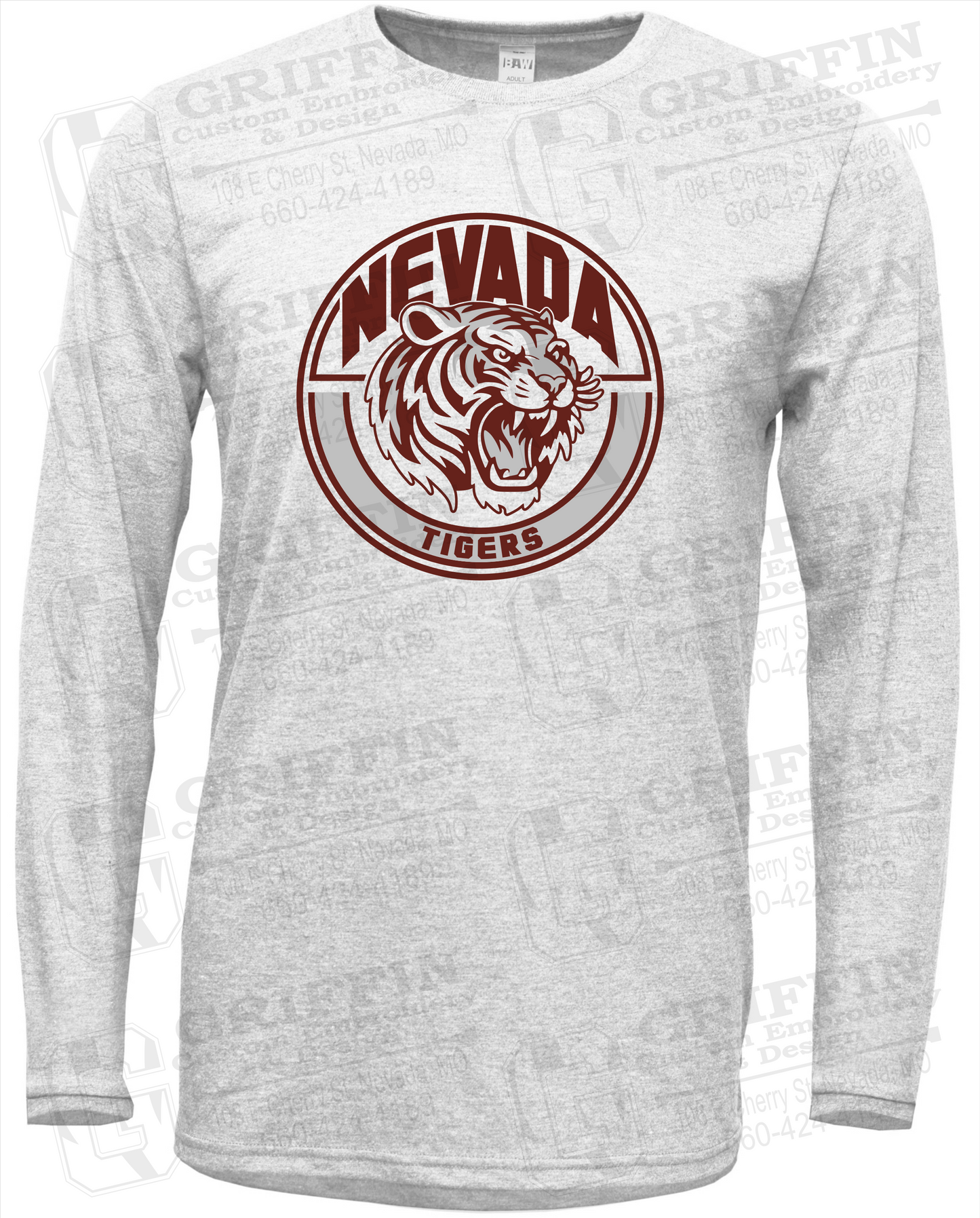 Soft-Tek Long Sleeve T-Shirt - Nevada Tigers 24-H