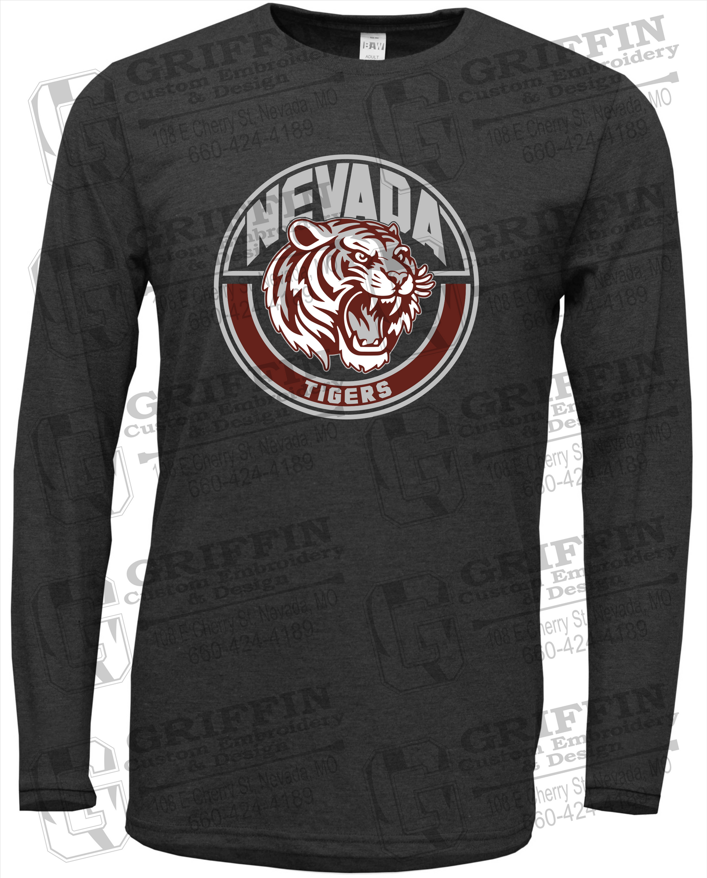 Soft-Tek Long Sleeve T-Shirt - Nevada Tigers 24-H