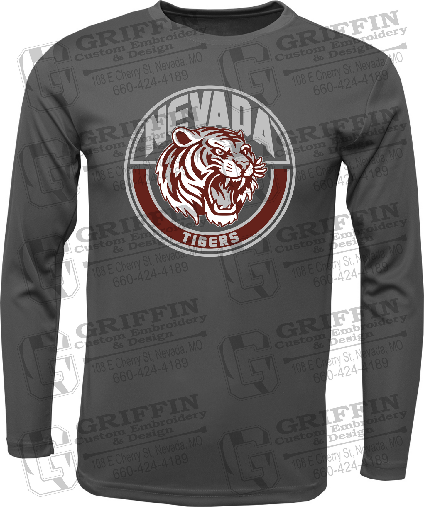 Toddler Dry-Fit Long Sleeve T-Shirt - Nevada Tigers 24-H