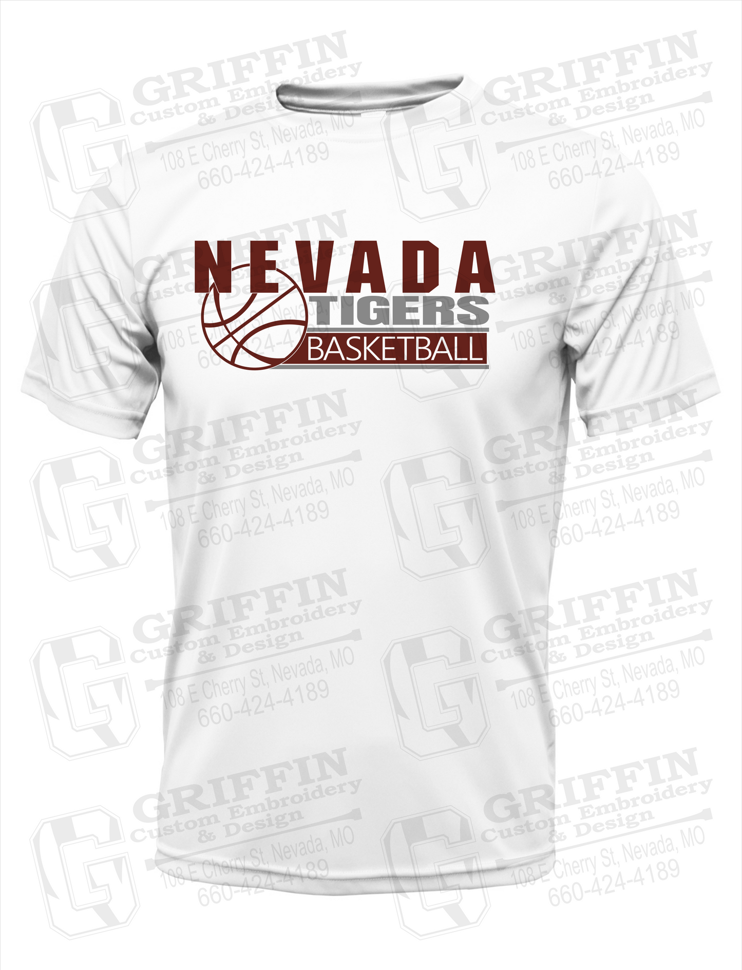 Dry-Fit Short Sleeve T-Shirt - Basketball - Nevada Tigers 24-I