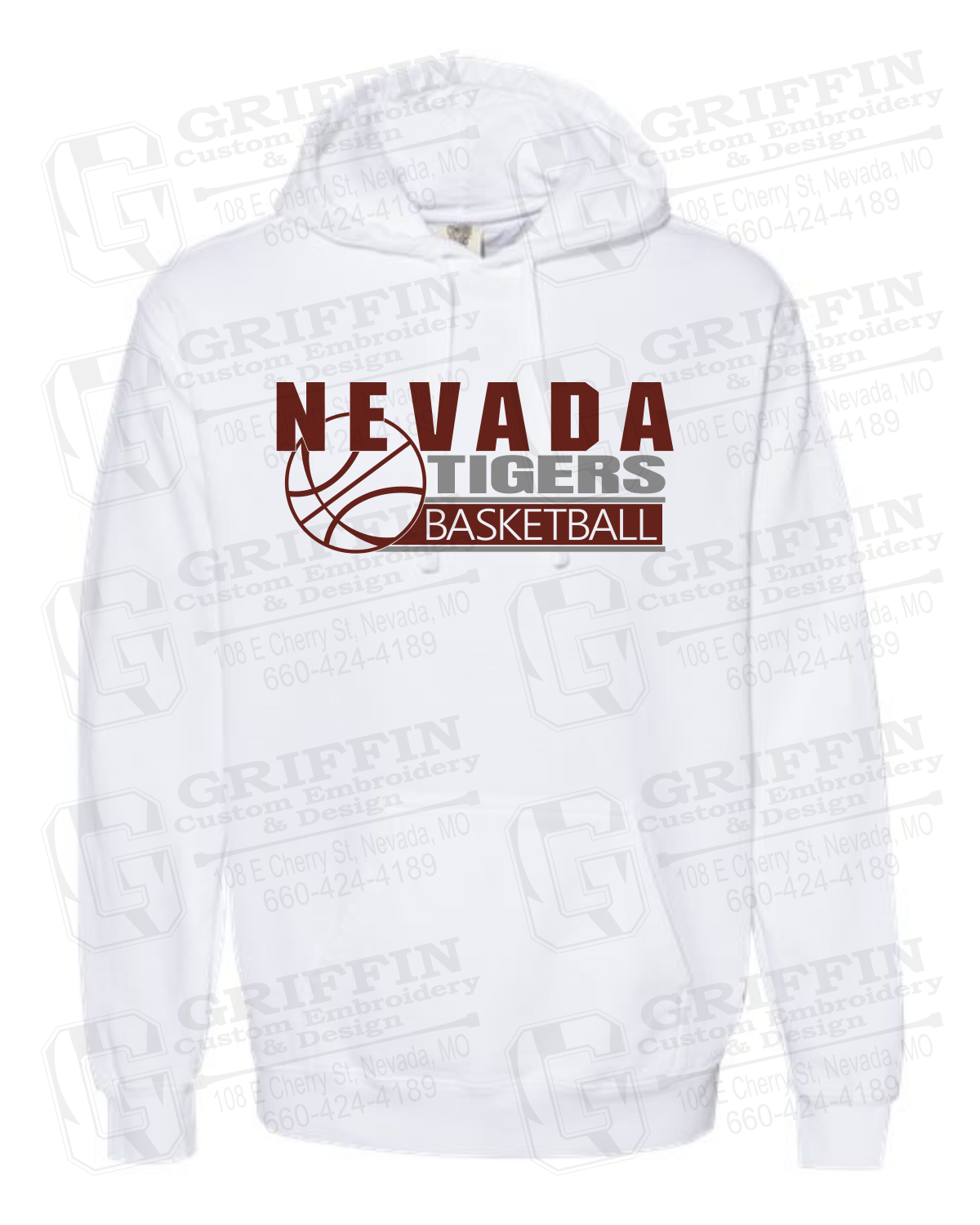 Comfort Colors Hoodie - Basketball - Nevada Tigers 24-I