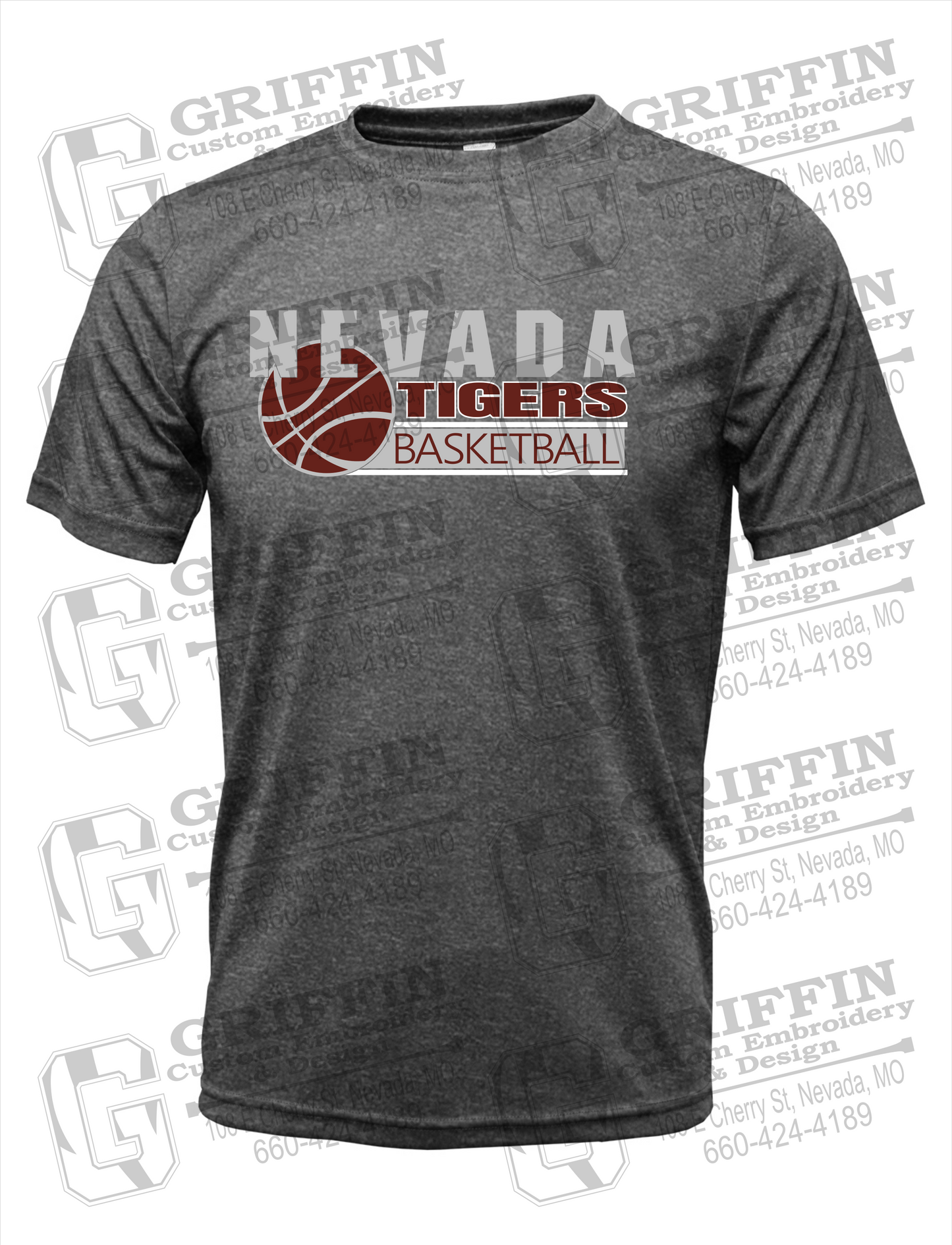 Dry-Fit Short Sleeve T-Shirt - Basketball - Nevada Tigers 24-I