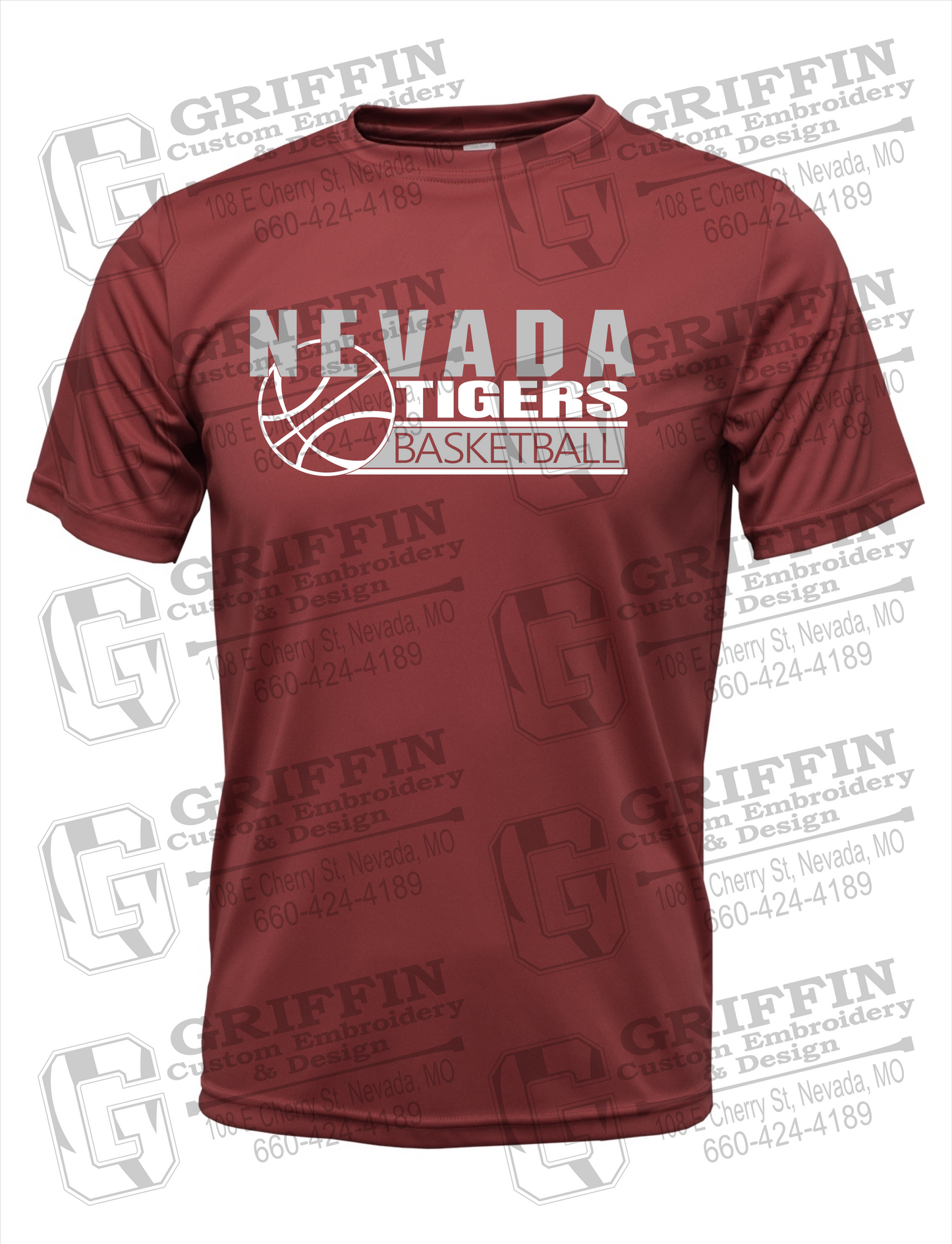 Dry-Fit Short Sleeve T-Shirt - Basketball - Nevada Tigers 24-I