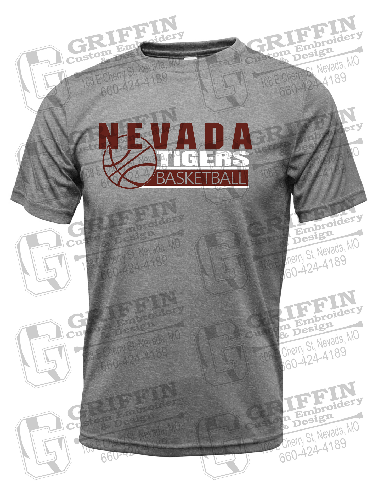 Dry-Fit Short Sleeve T-Shirt - Basketball - Nevada Tigers 24-I