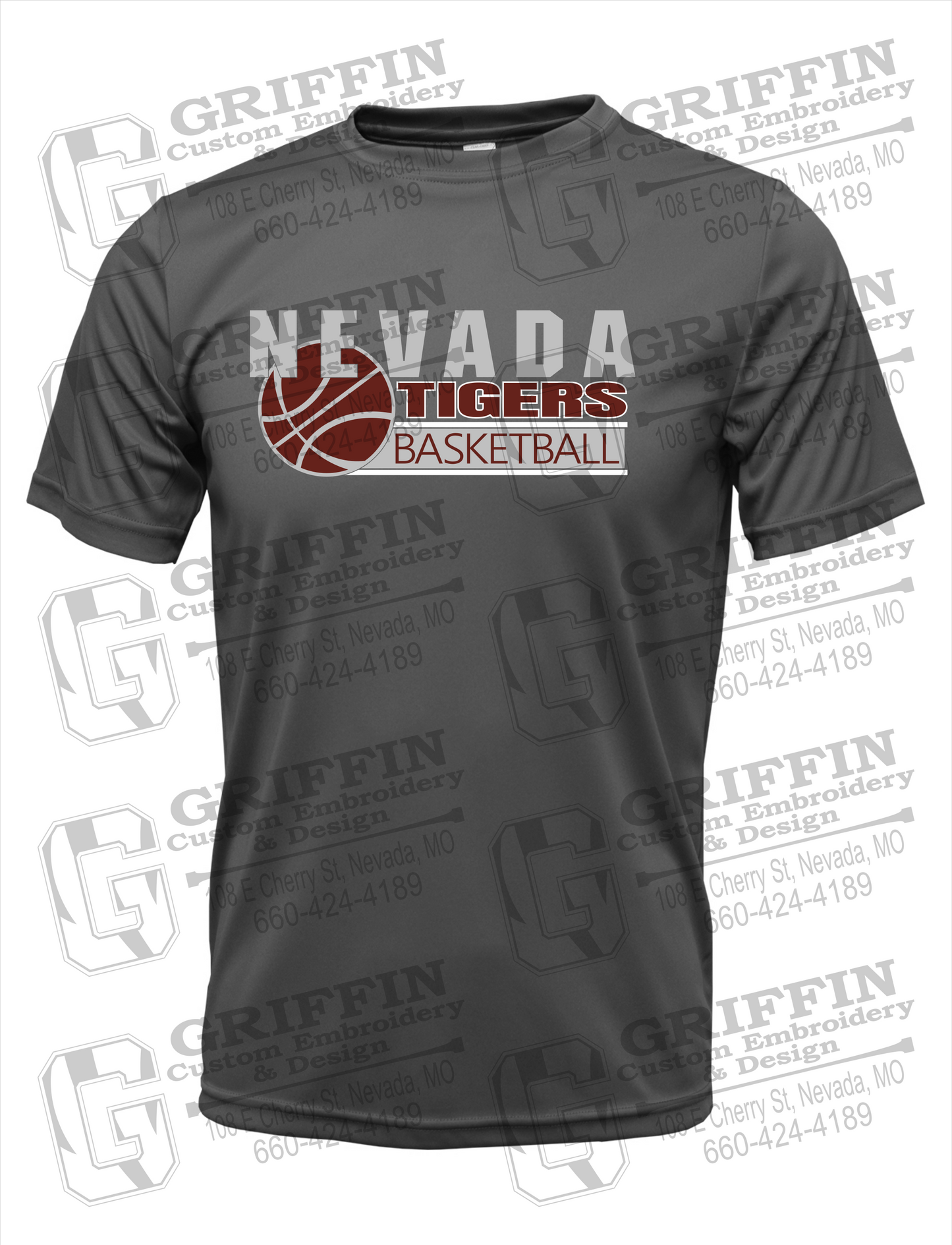 Dry-Fit Short Sleeve T-Shirt - Basketball - Nevada Tigers 24-I