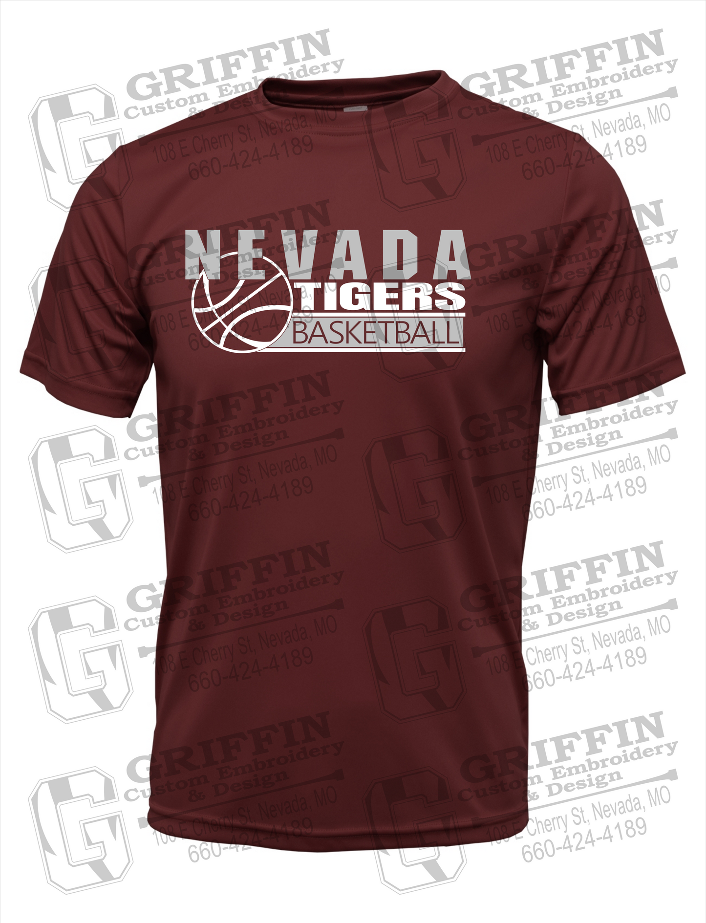 Dry-Fit Short Sleeve T-Shirt - Basketball - Nevada Tigers 24-I
