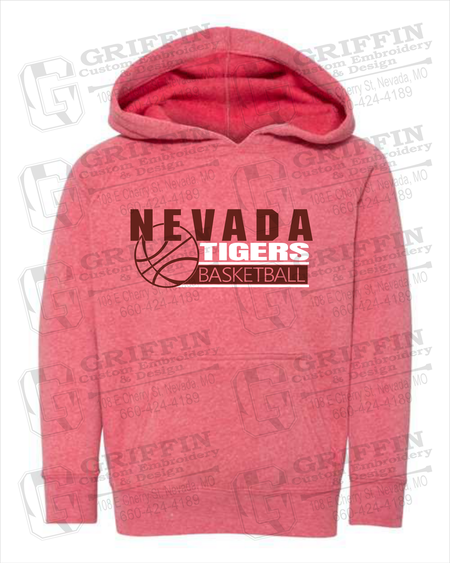Toddler Hoodie - Basketball - Nevada Tigers 24-I