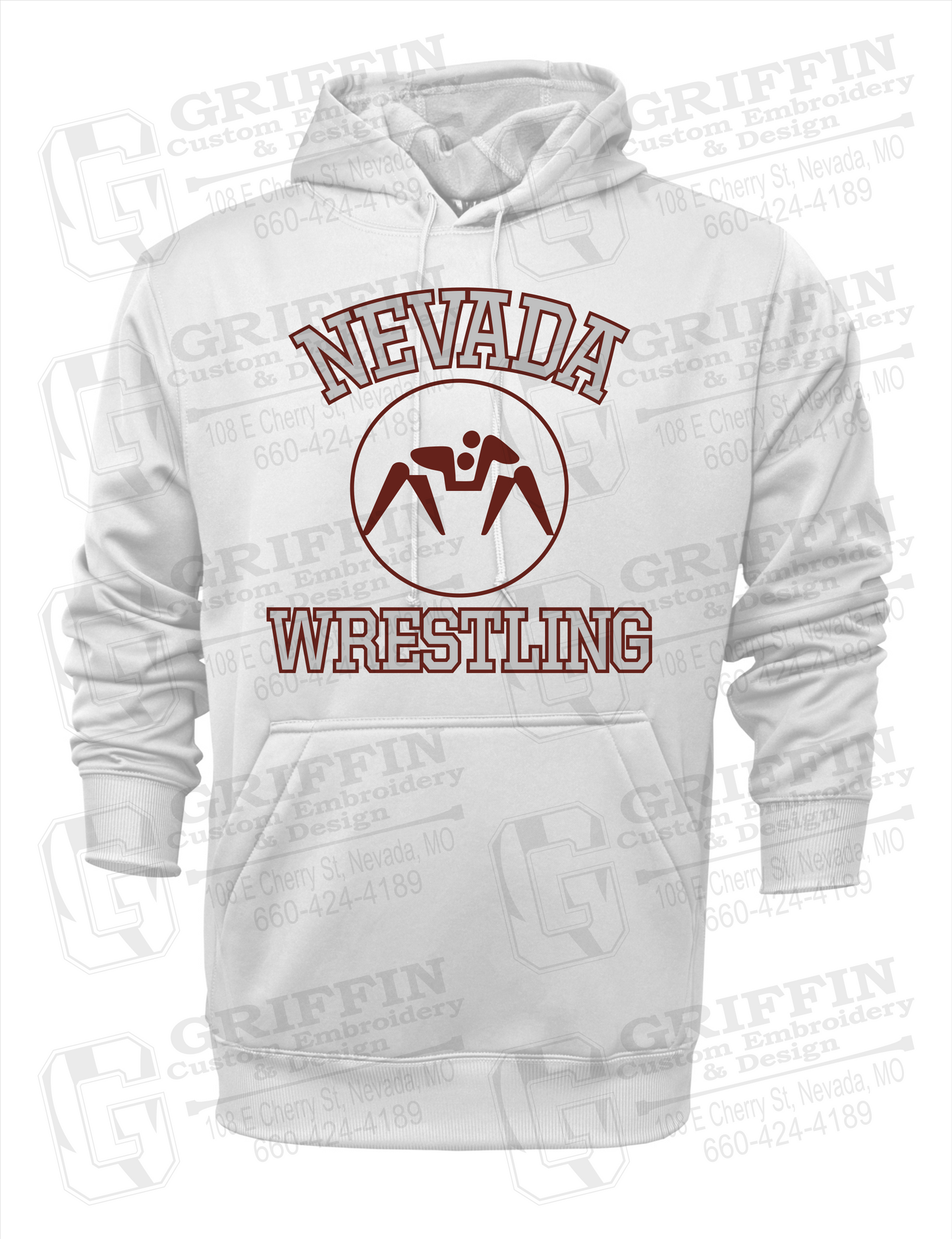 Performance Fleece Hoodie - Wrestling - Nevada Tigers 24-J