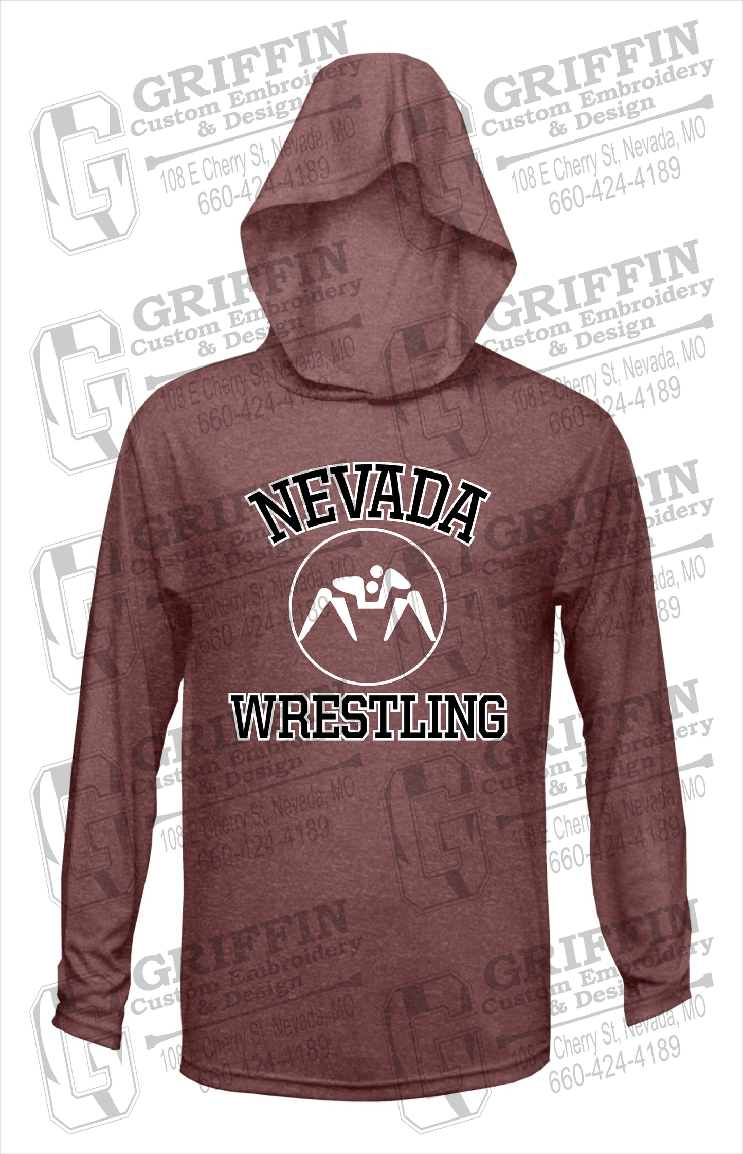 Dry-Fit T-Shirt Hoodie - Wrestling - Nevada Tigers 24-J