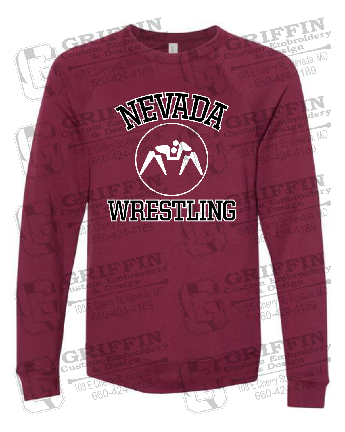 Sponge Fleece Sweatshirt - Wrestling - Nevada Tigers 24-J