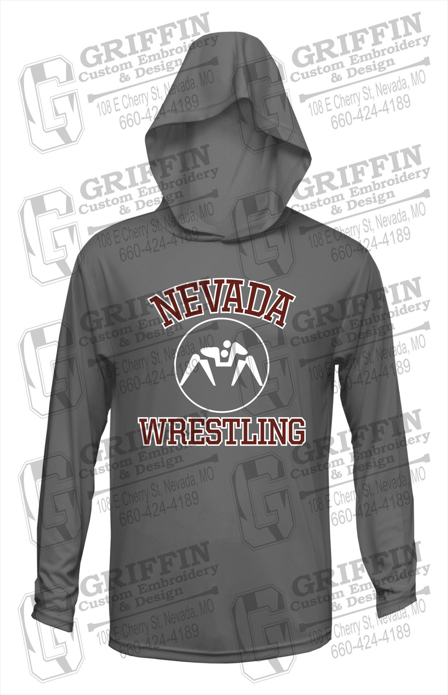Dry-Fit T-Shirt Hoodie - Wrestling - Nevada Tigers 24-J