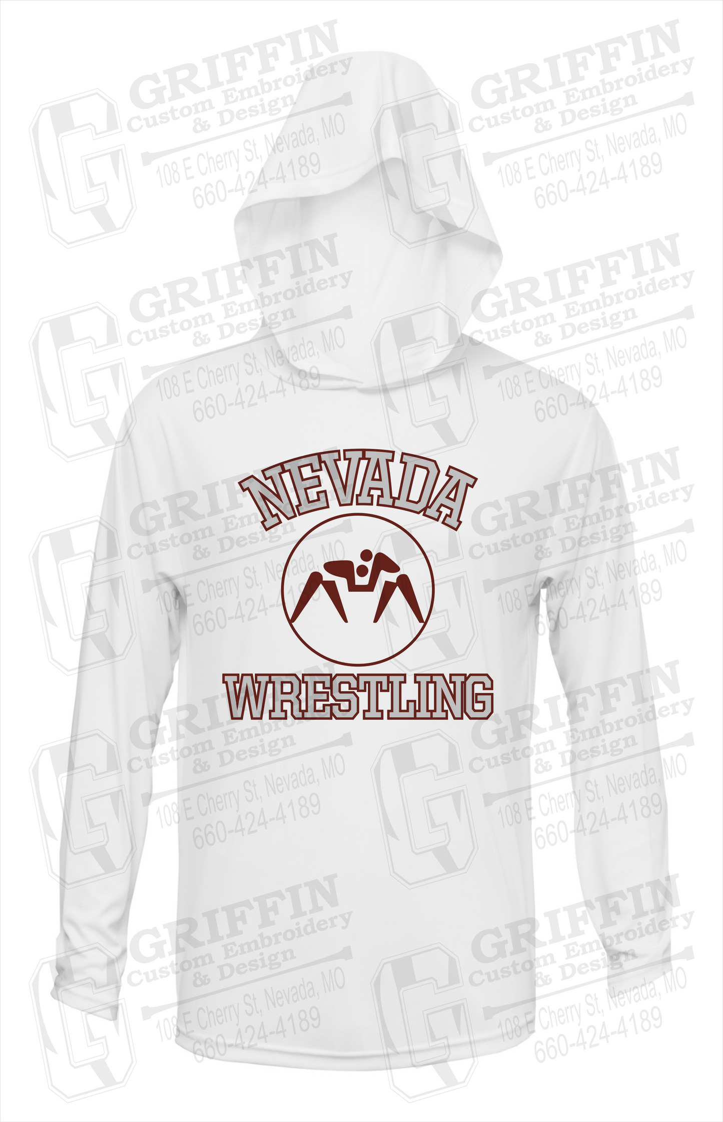 Dry-Fit T-Shirt Hoodie - Wrestling - Nevada Tigers 24-J