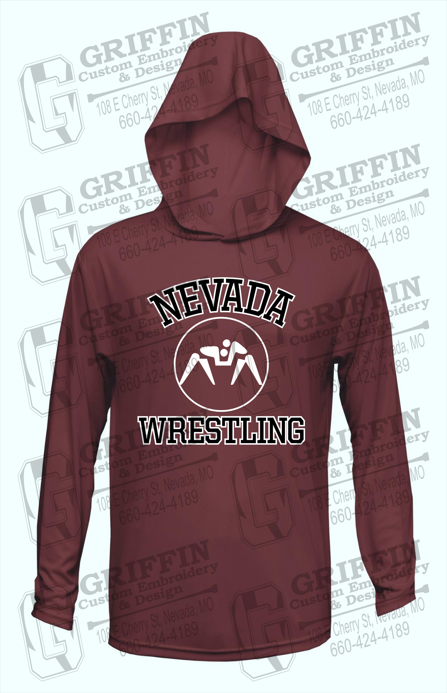 Dry-Fit T-Shirt Hoodie - Wrestling - Nevada Tigers 24-J