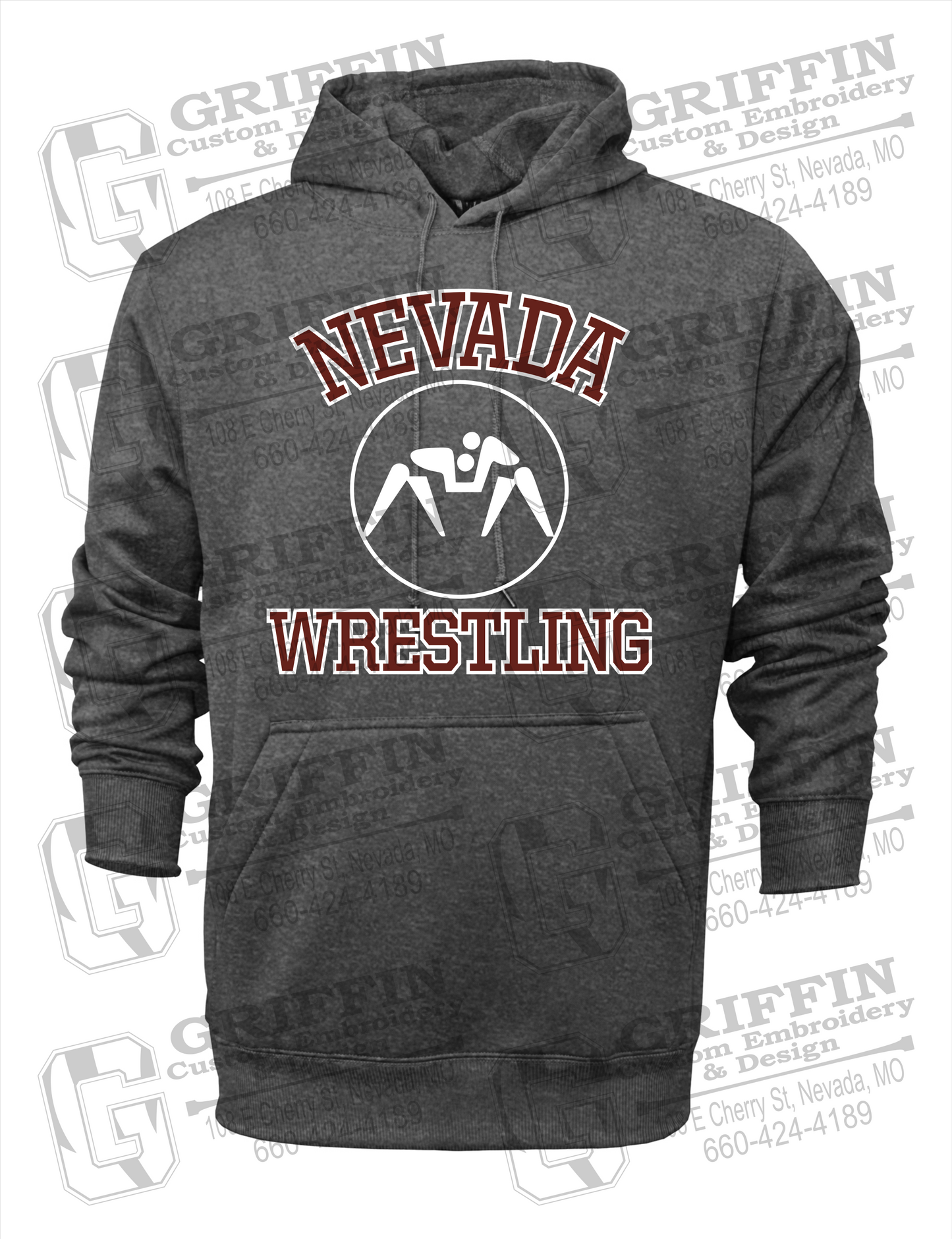 Performance Fleece Hoodie - Wrestling - Nevada Tigers 24-J