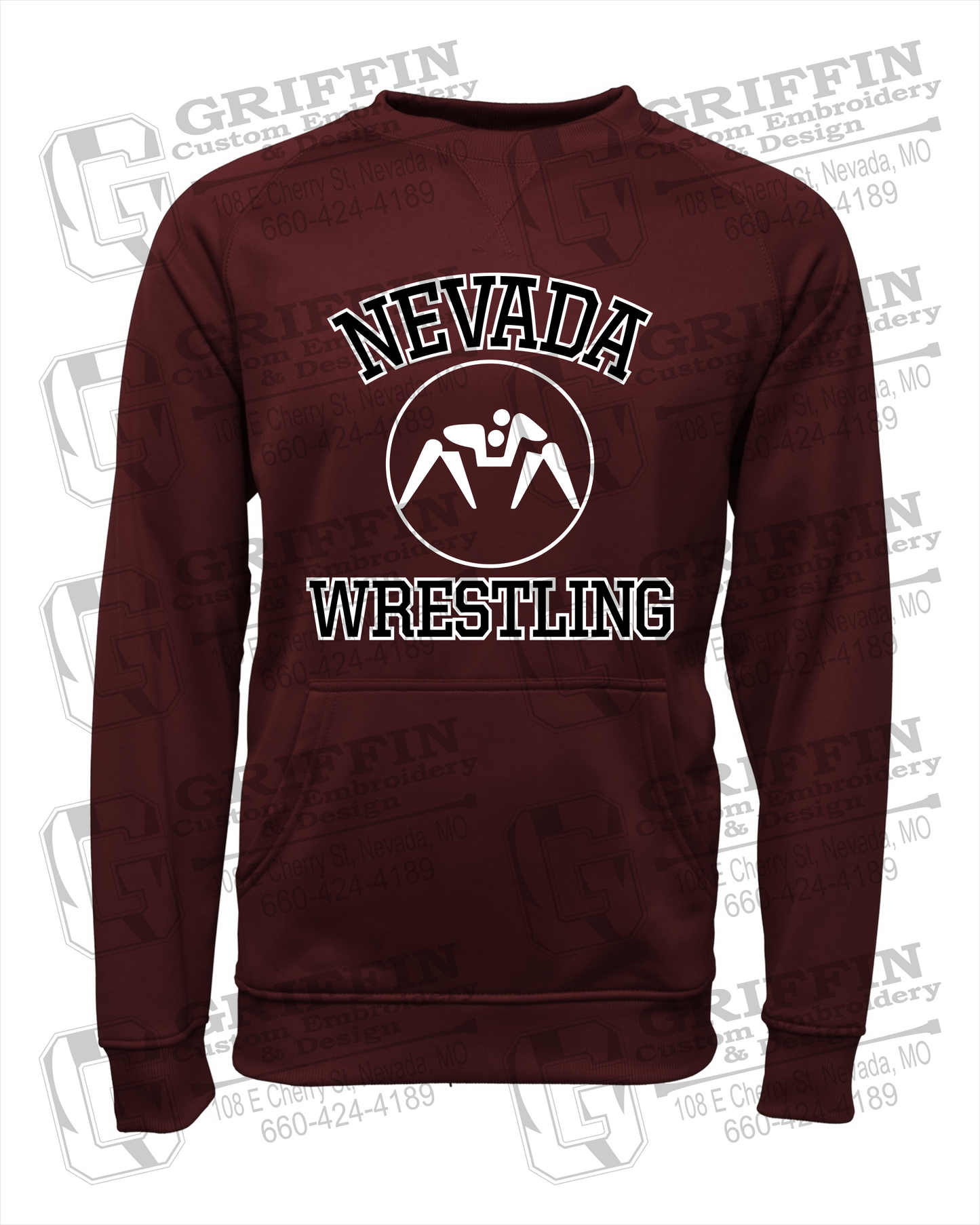 Performance Fleece Sweatshirt - Wrestling - Nevada Tigers 24-J