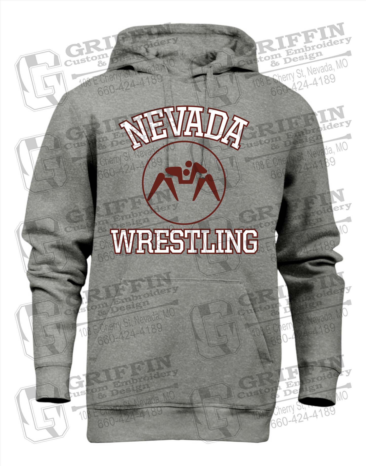 Heavyweight Fleece Hoodie - Wrestling - Nevada Tigers 24-J