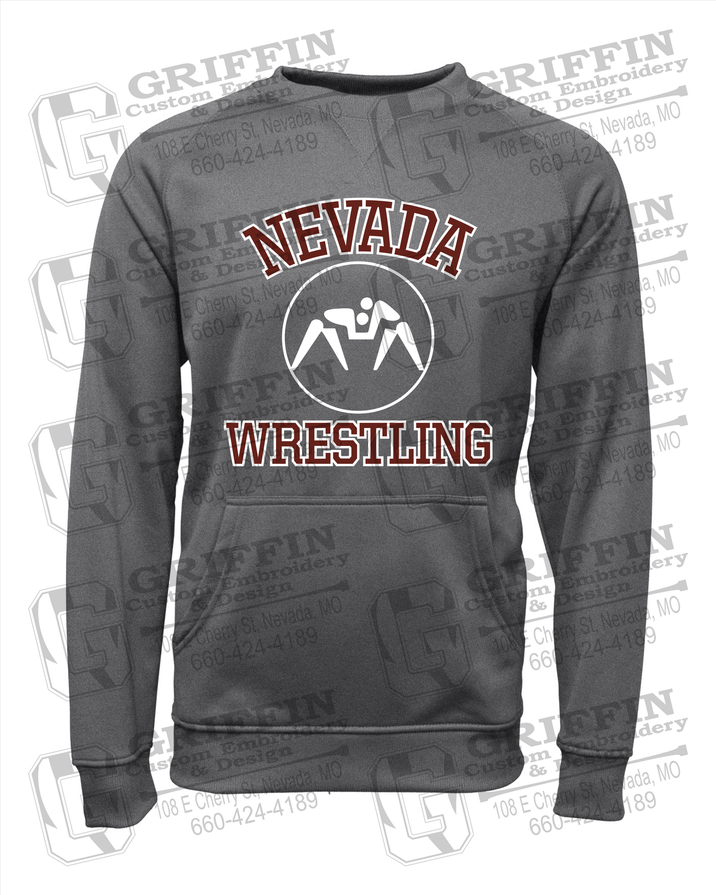 Performance Fleece Sweatshirt - Wrestling - Nevada Tigers 24-J
