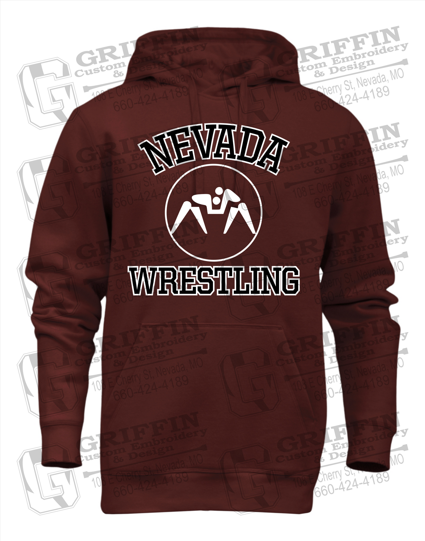 Heavyweight Fleece Hoodie - Wrestling - Nevada Tigers 24-J