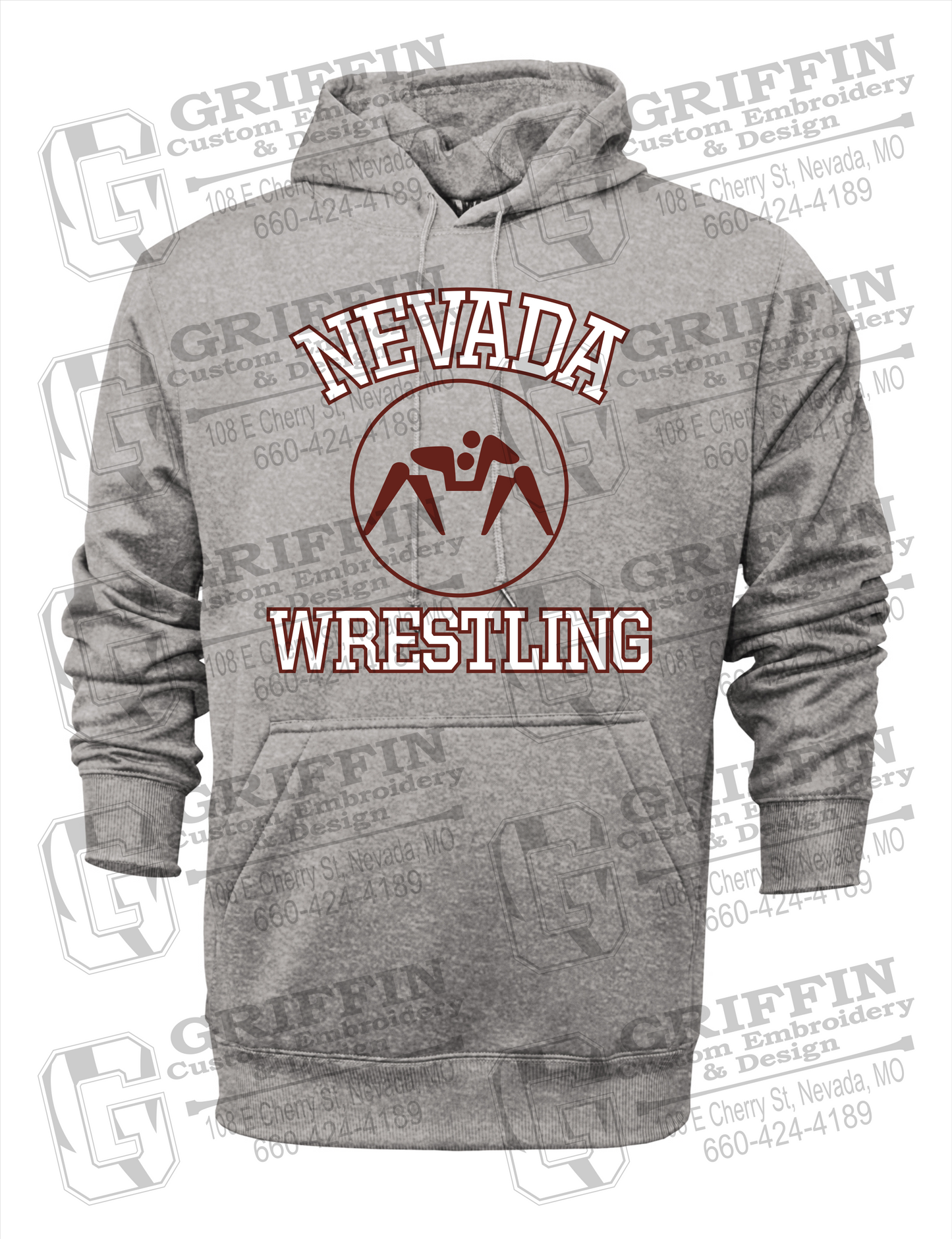 Performance Fleece Hoodie - Wrestling - Nevada Tigers 24-J