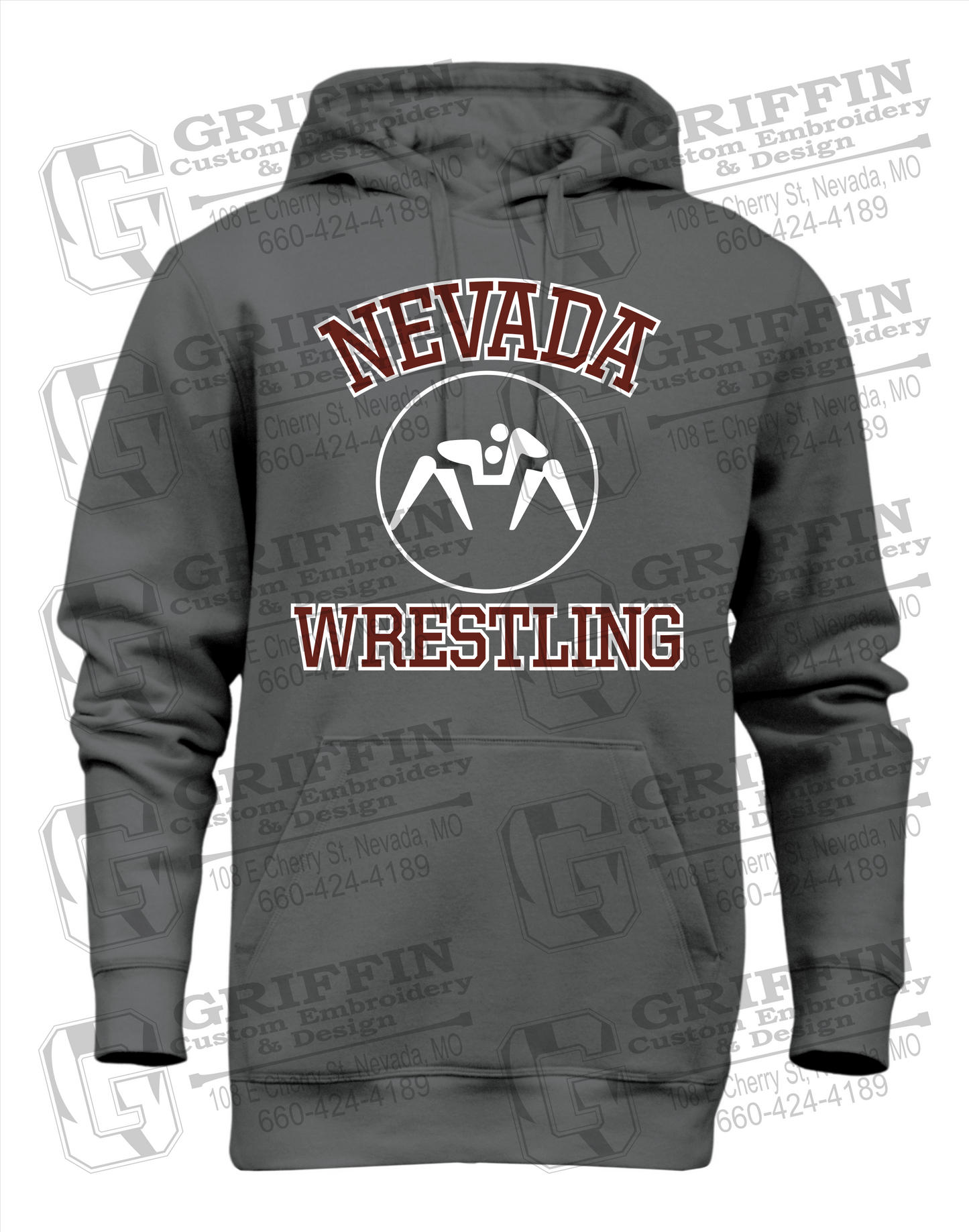 Heavyweight Fleece Hoodie - Wrestling - Nevada Tigers 24-J