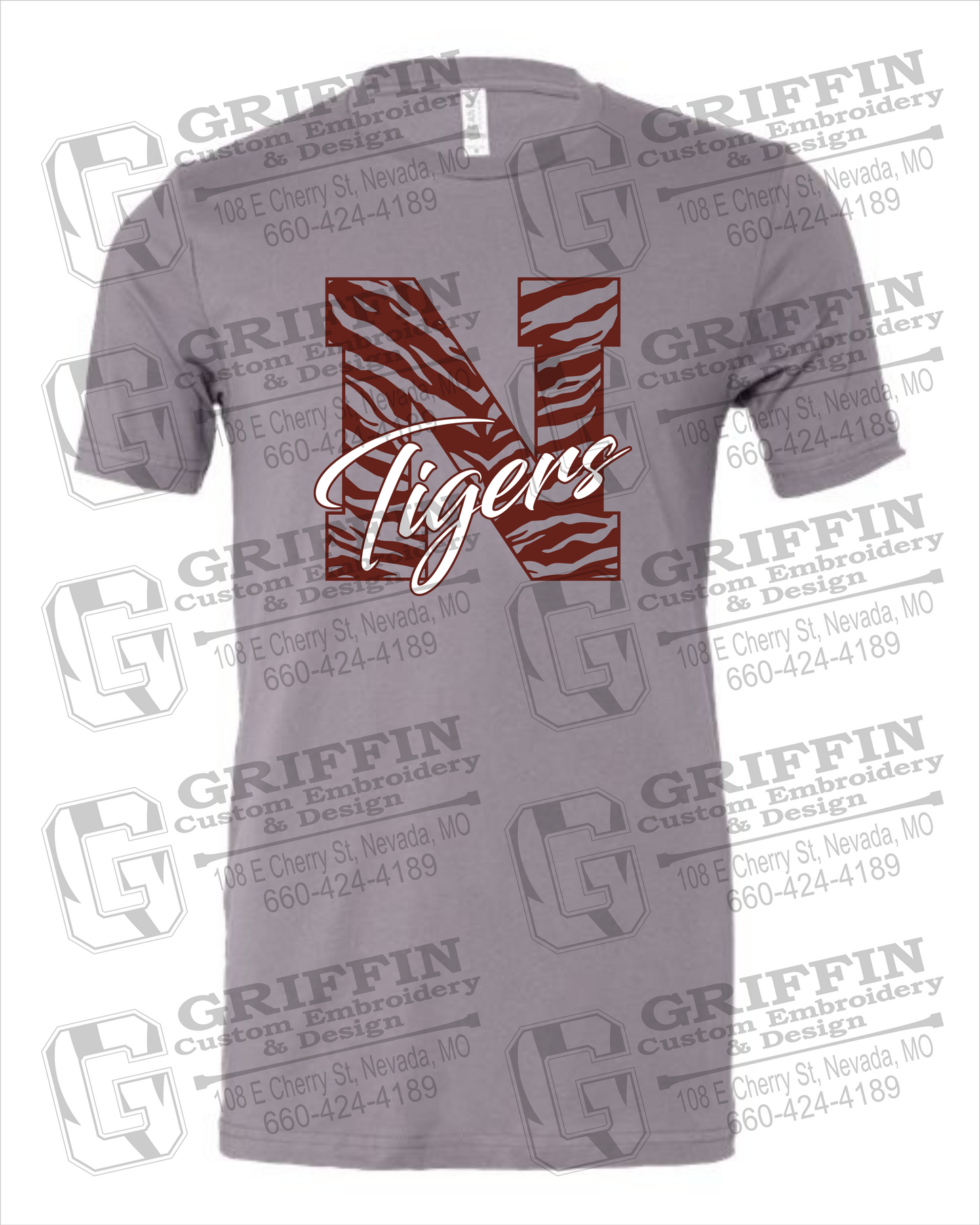 Cotton Short Sleeve T-Shirt - Nevada Tigers 24-K