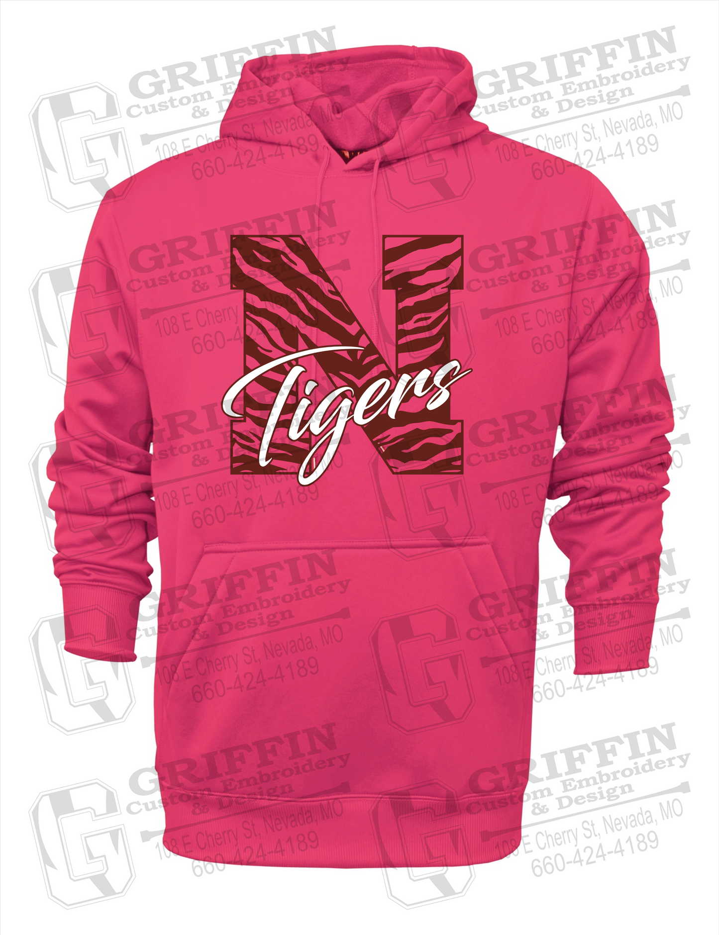 Performance Fleece Hoodie - Nevada Tigers 24-K