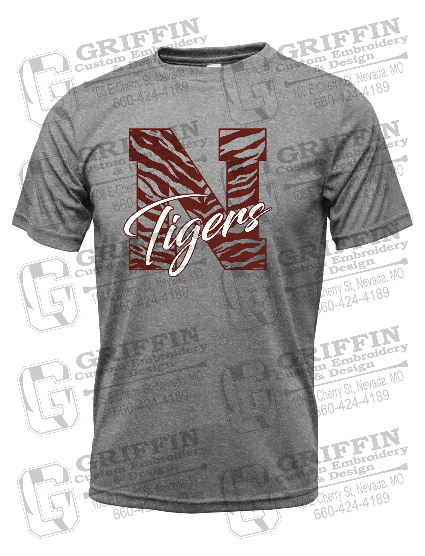 Dry-Fit Short Sleeve T-Shirt - Nevada Tigers 24-K
