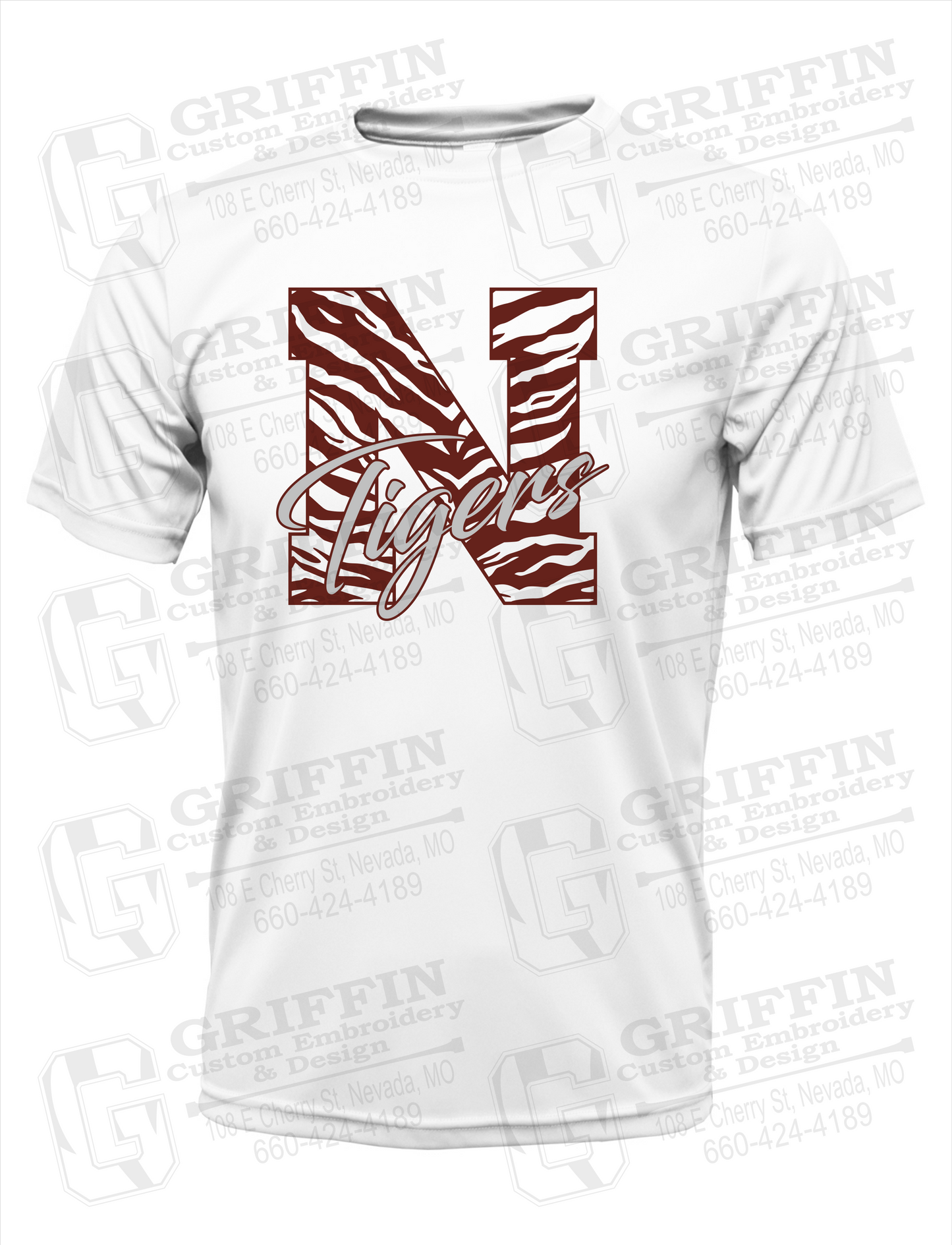 Dry-Fit Short Sleeve T-Shirt - Nevada Tigers 24-K