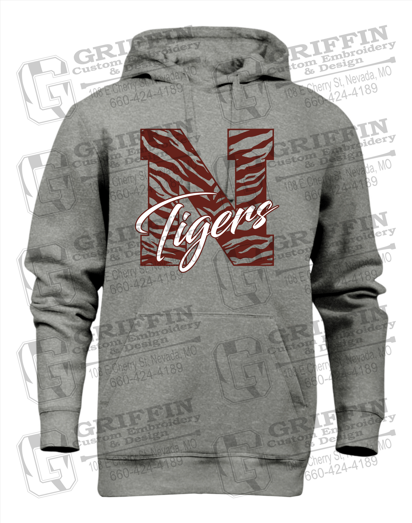 Heavyweight Fleece Hoodie - Nevada Tigers 24-K