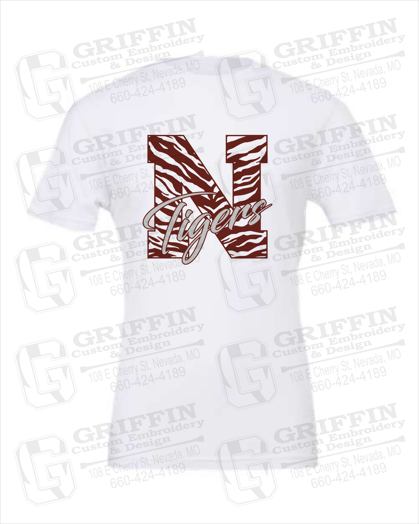 Cotton Short Sleeve T-Shirt - Nevada Tigers 24-K