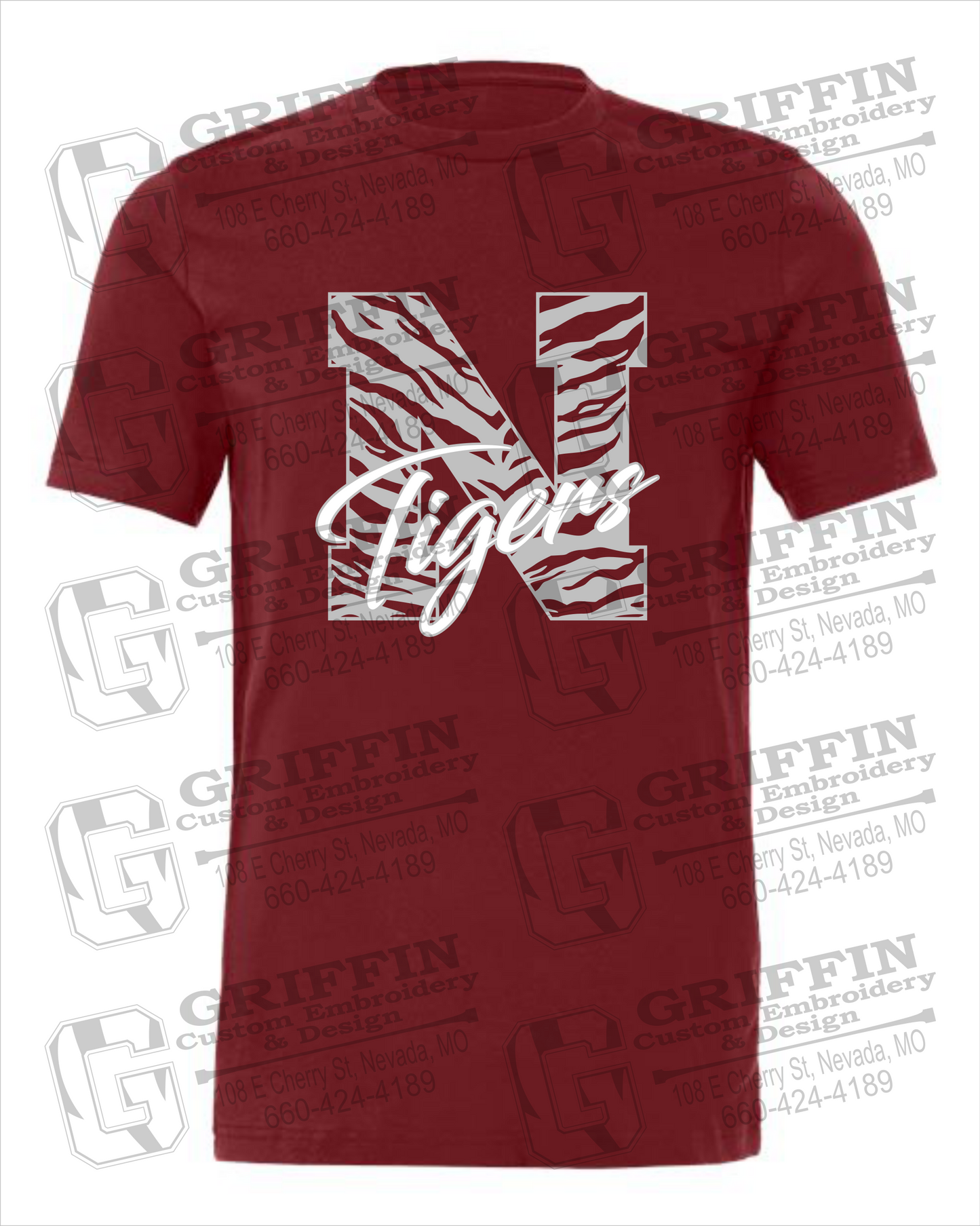 Cotton Short Sleeve T-Shirt - Nevada Tigers 24-K