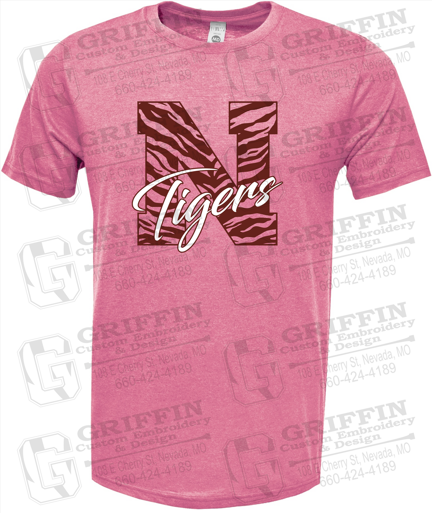 Soft-Tek Short Sleeve T-Shirt - Nevada Tigers 24-K