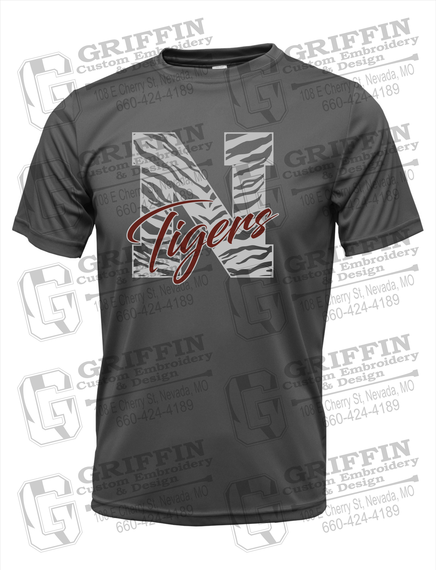 Dry-Fit Short Sleeve T-Shirt - Nevada Tigers 24-K