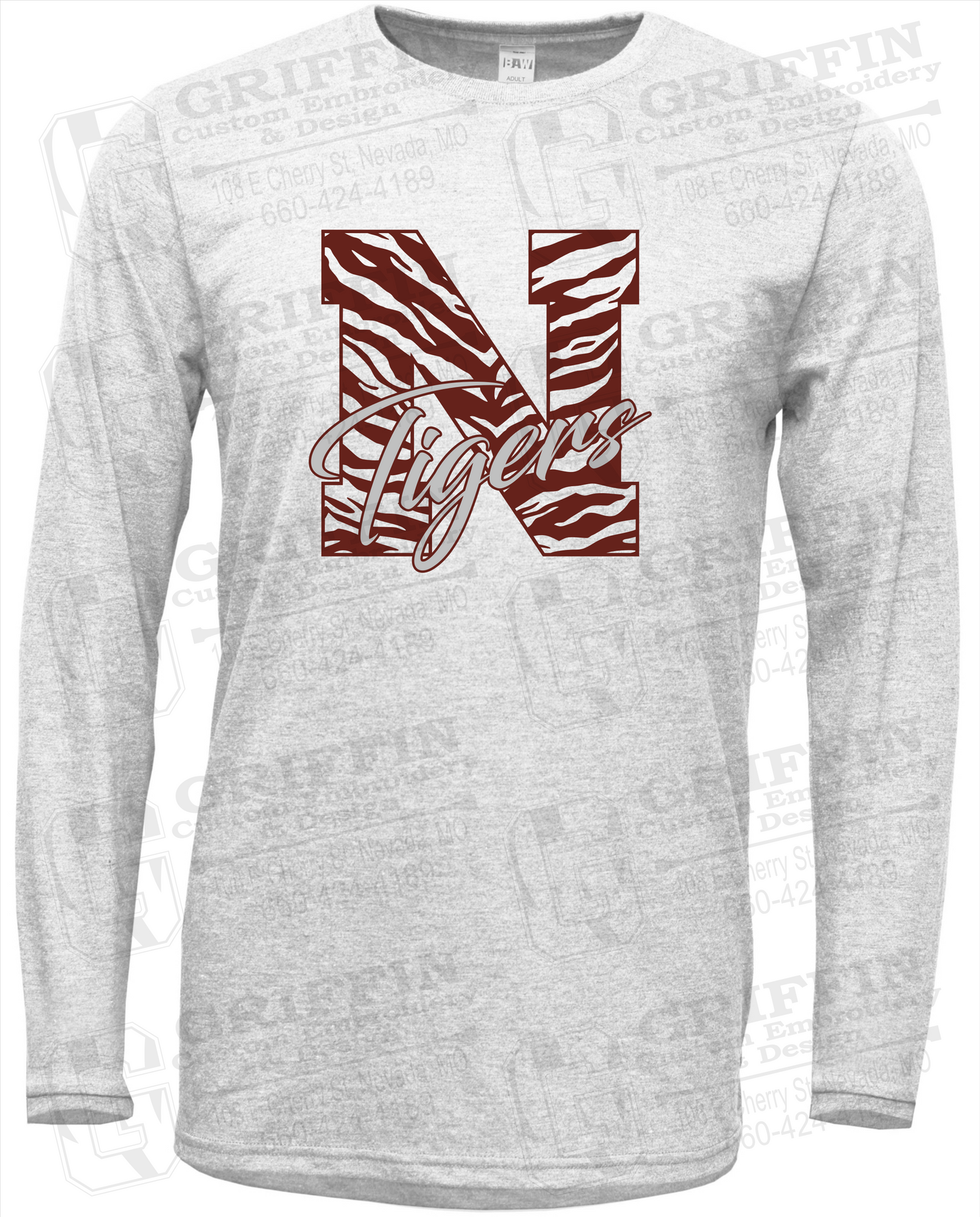 Soft-Tek Long Sleeve T-Shirt - Nevada Tigers 24-K