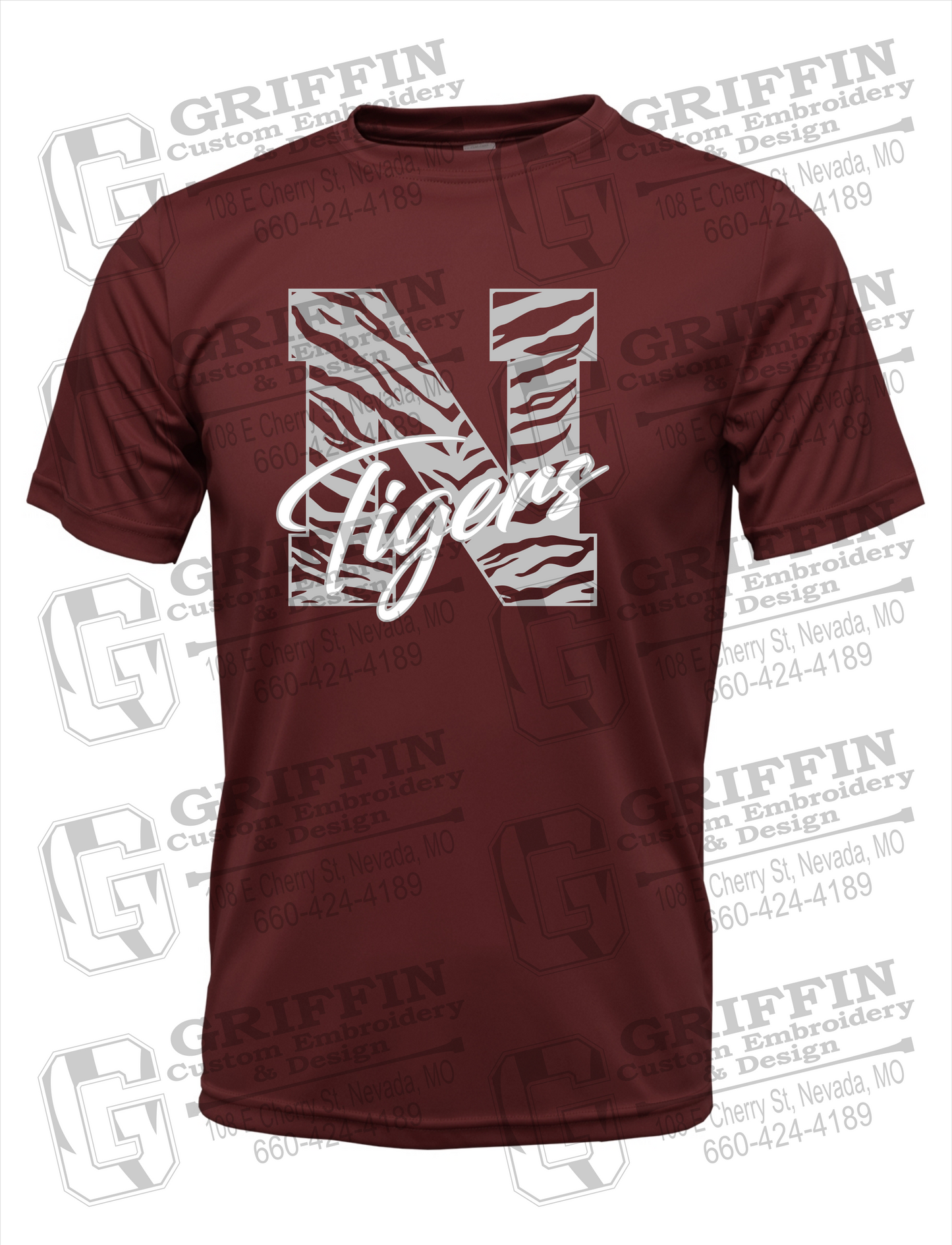 Dry-Fit Short Sleeve T-Shirt - Nevada Tigers 24-K