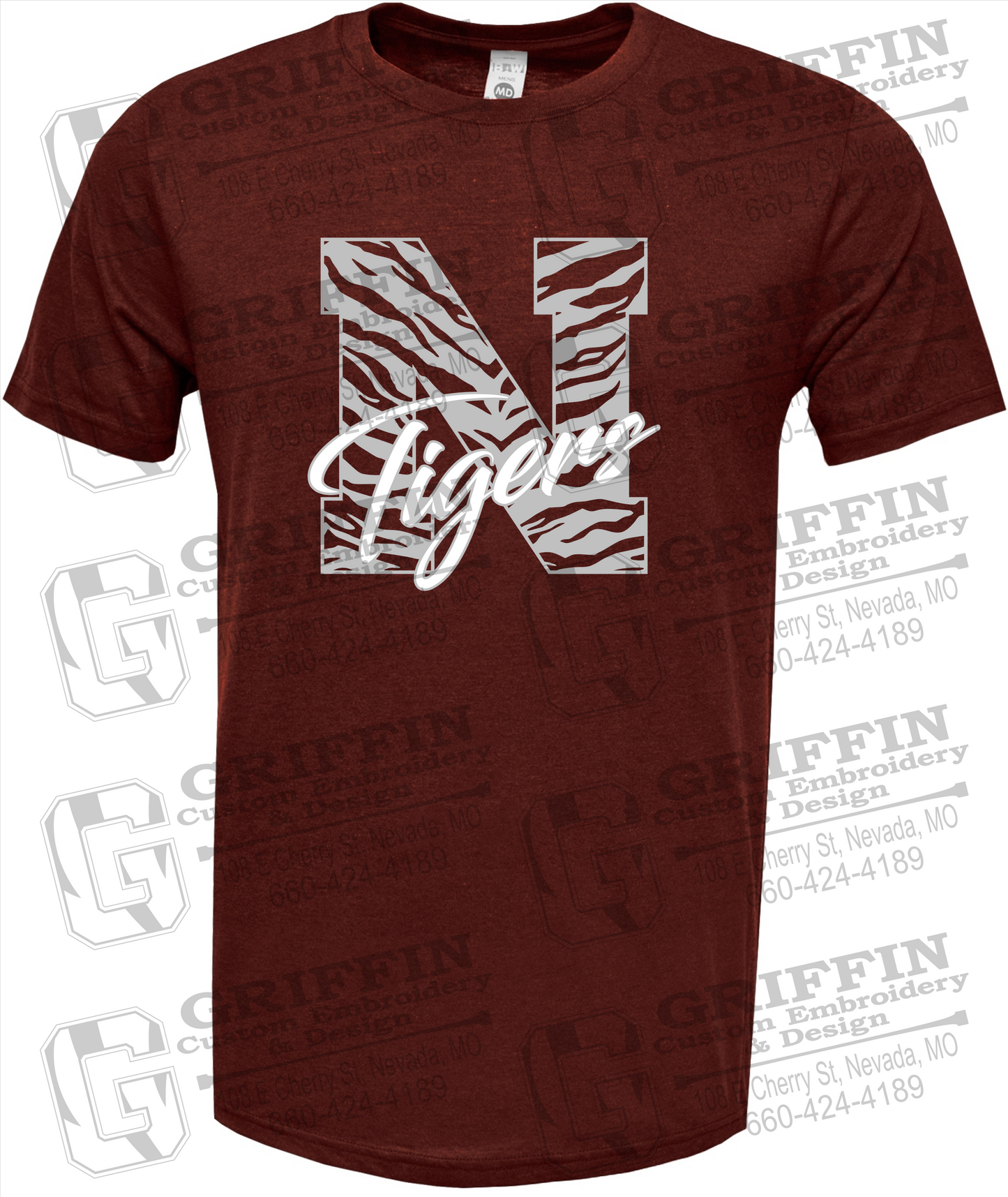 Soft-Tek Short Sleeve T-Shirt - Nevada Tigers 24-K