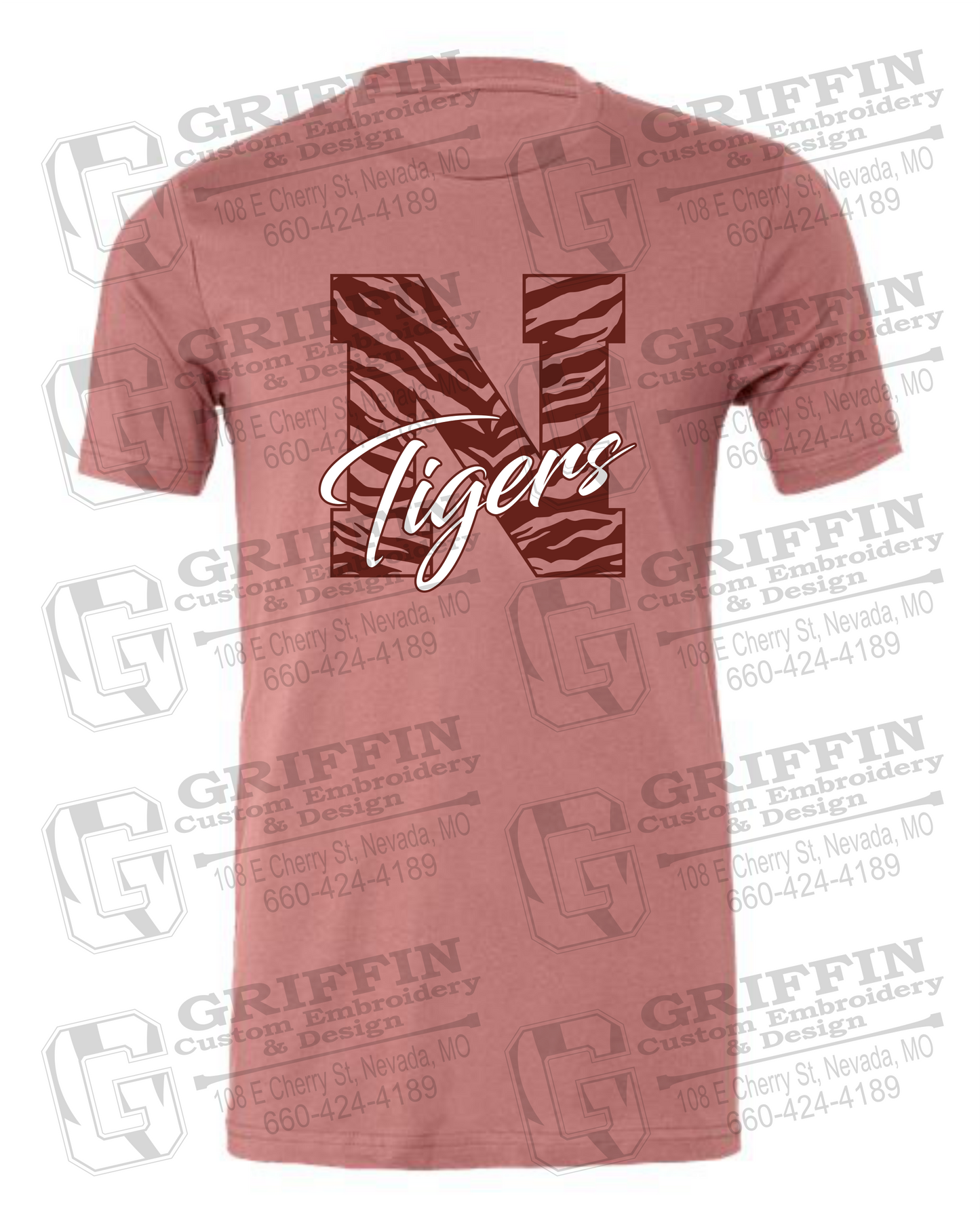 Cotton Short Sleeve T-Shirt - Nevada Tigers 24-K