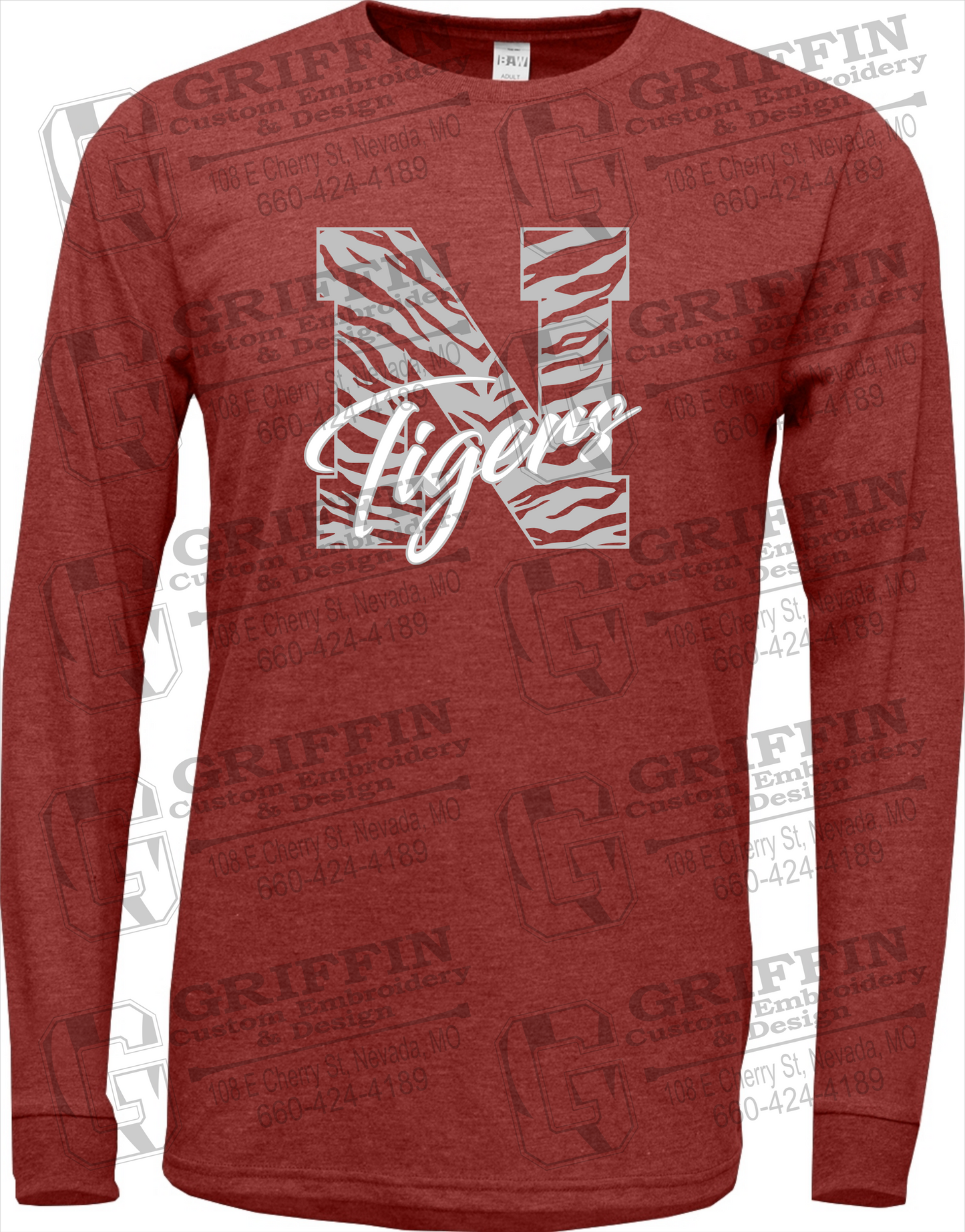 Soft-Tek Long Sleeve T-Shirt - Nevada Tigers 24-K