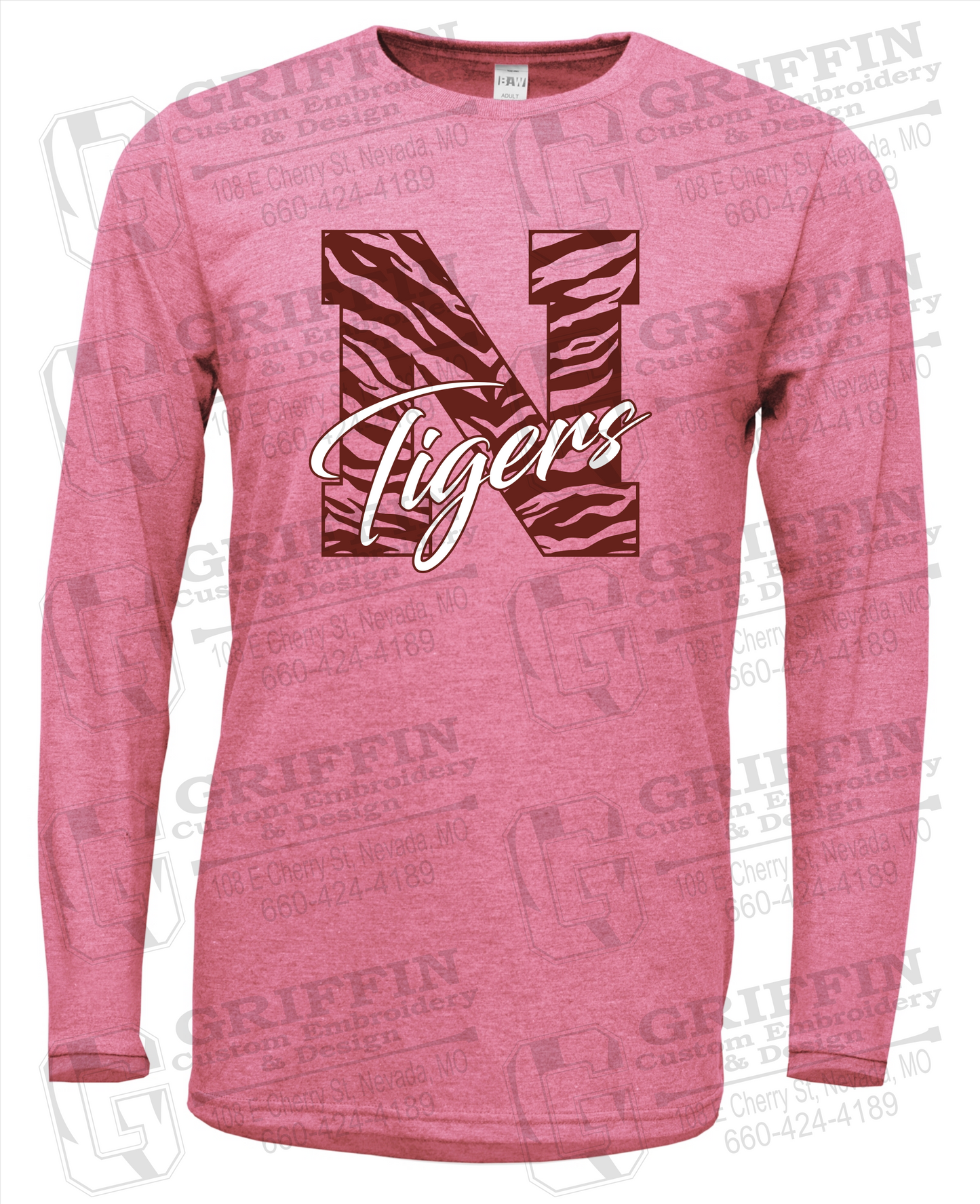 Soft-Tek Long Sleeve T-Shirt - Nevada Tigers 24-K