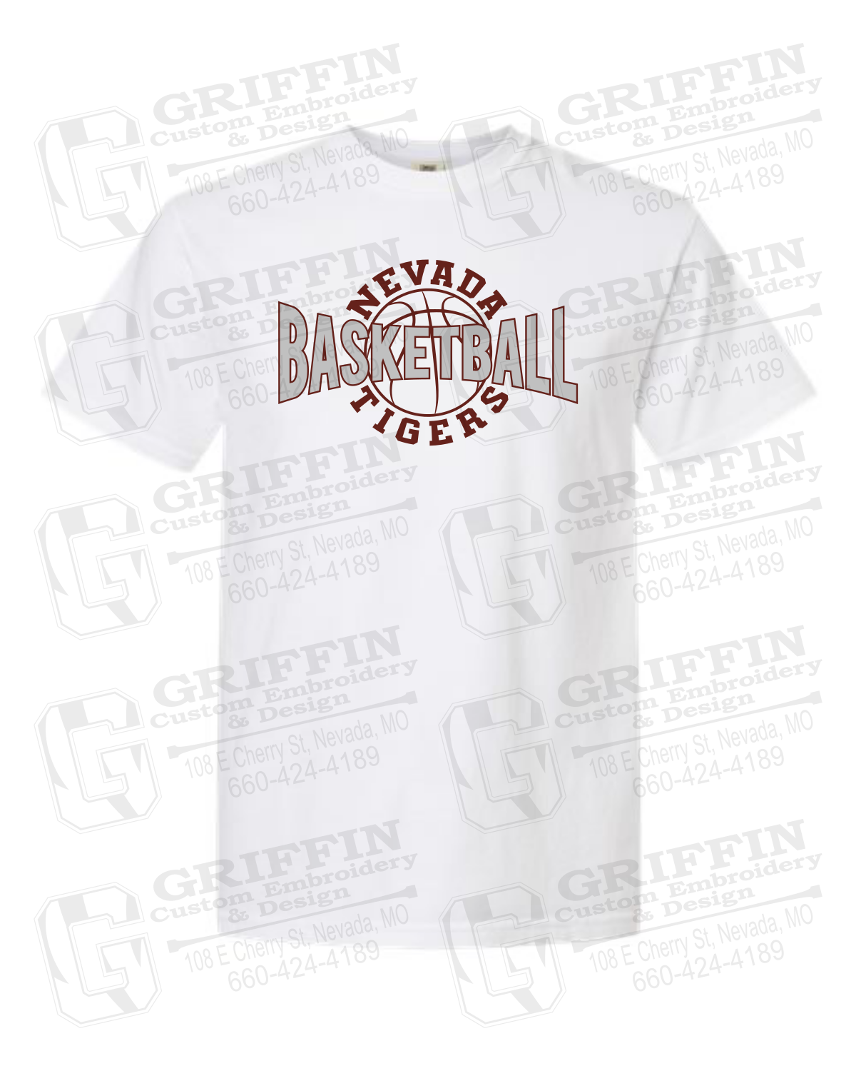 Comfort Colors Short Sleeve T-Shirt - Basketball - Nevada Tigers 24-M