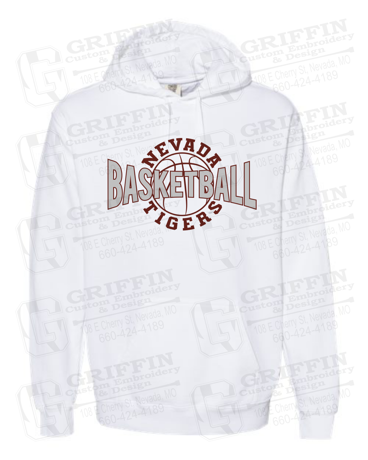 Comfort Colors Hoodie - Basketball - Nevada Tigers 24-M