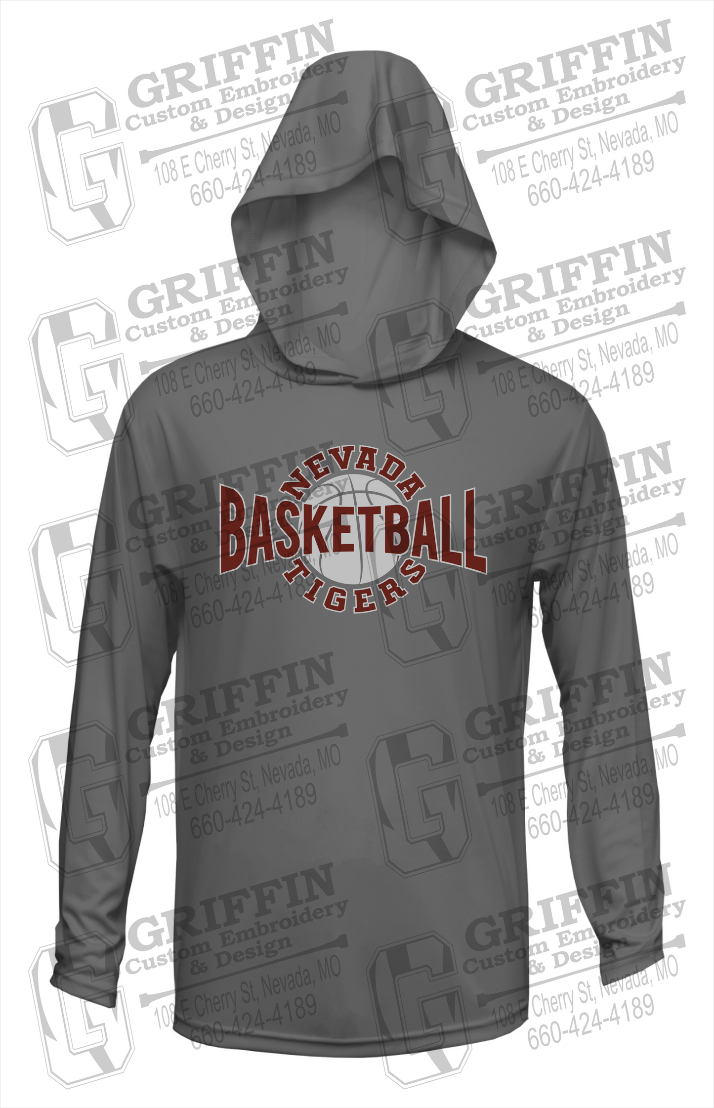 Dry-Fit T-Shirt Hoodie - Basketball - Nevada Tigers 24-M