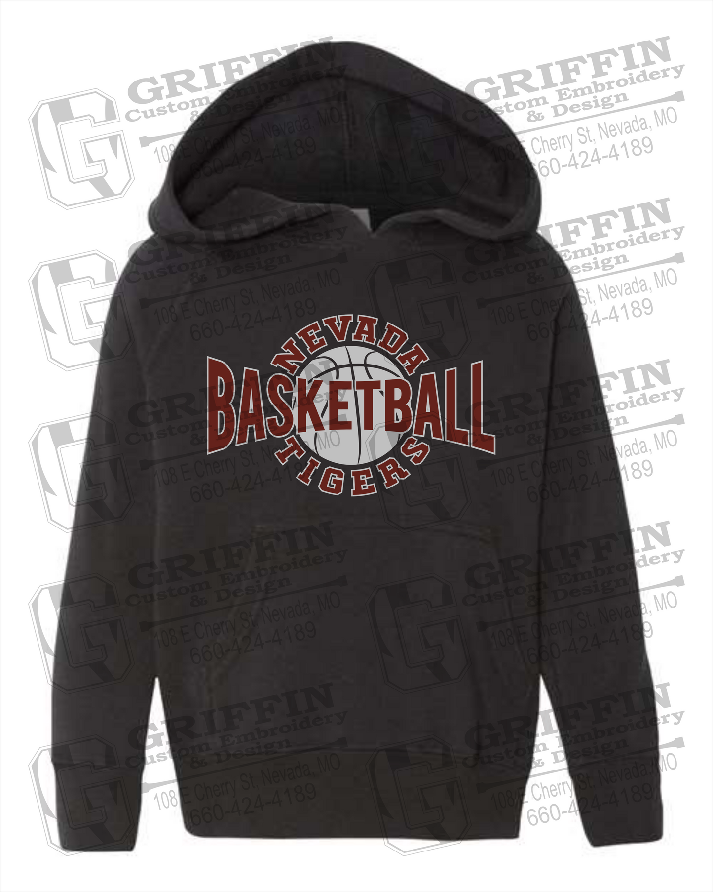 Toddler Hoodie - Basketball - Nevada Tigers 24-M