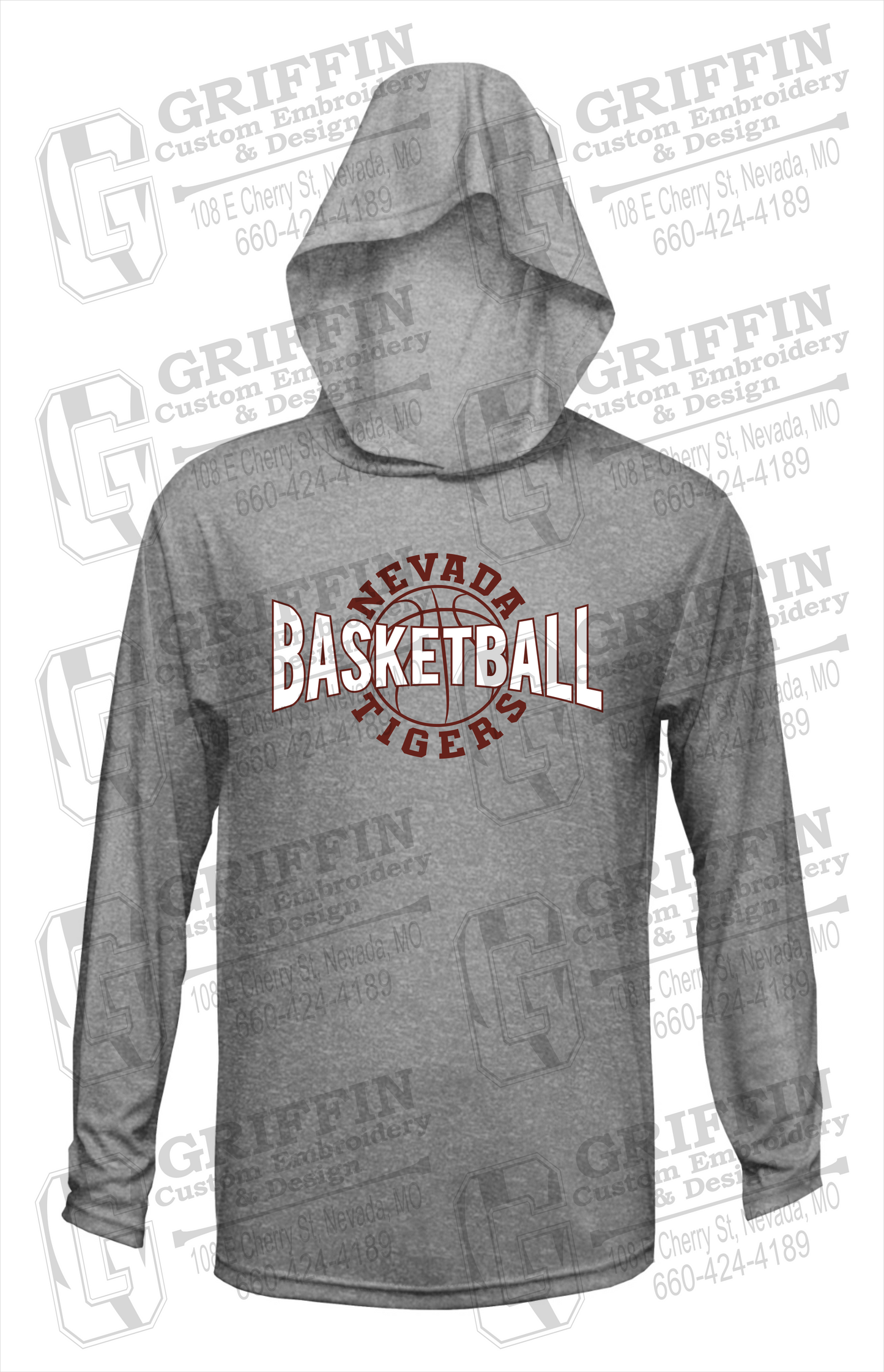 Dry-Fit T-Shirt Hoodie - Basketball - Nevada Tigers 24-M