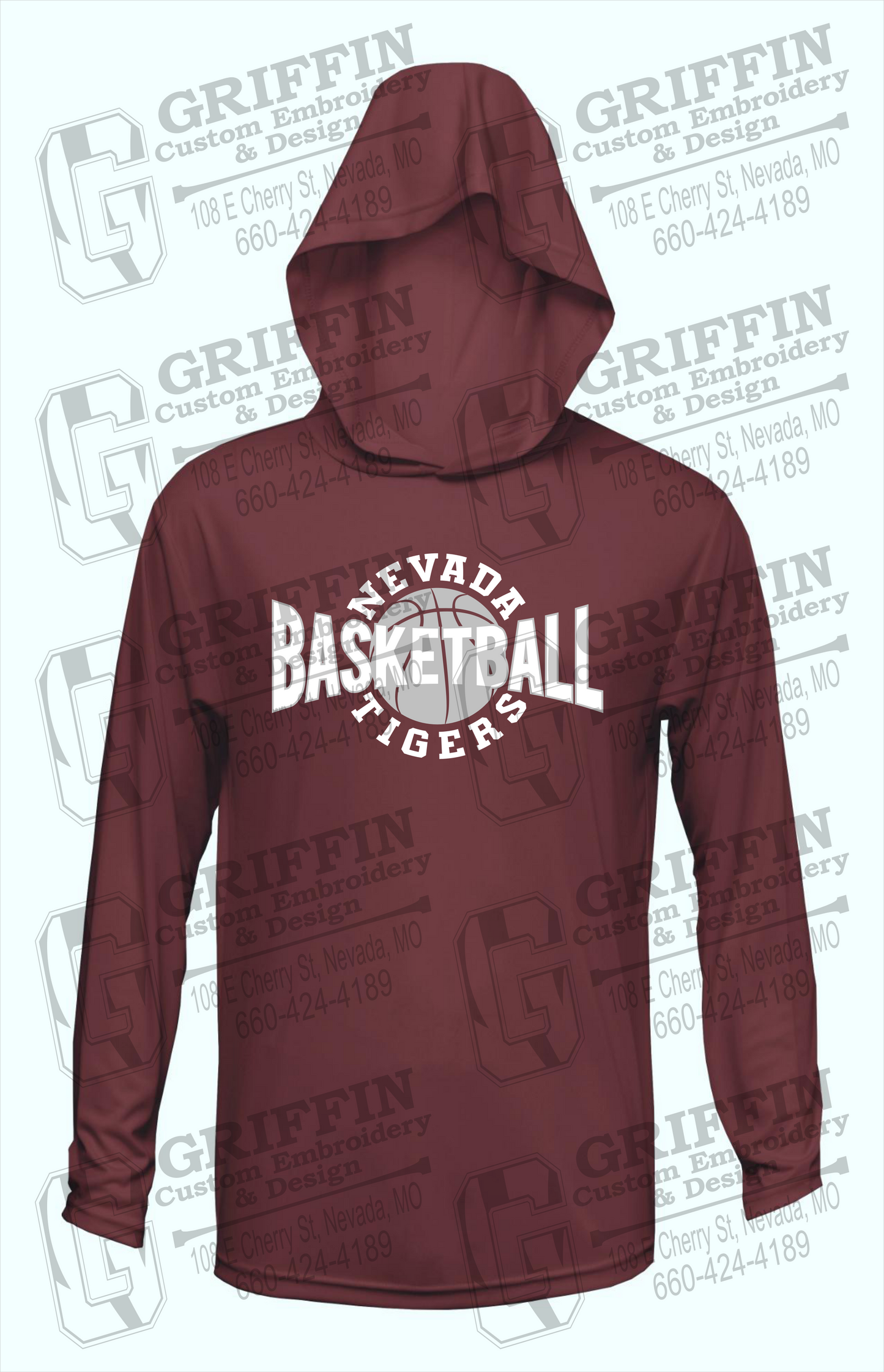 Dry-Fit T-Shirt Hoodie - Basketball - Nevada Tigers 24-M