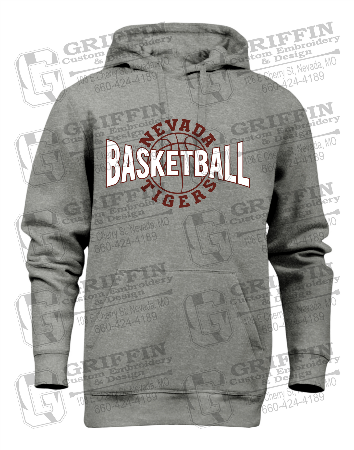 Nevada Tigers 24-M Heavyweight Hoodie - Basketball