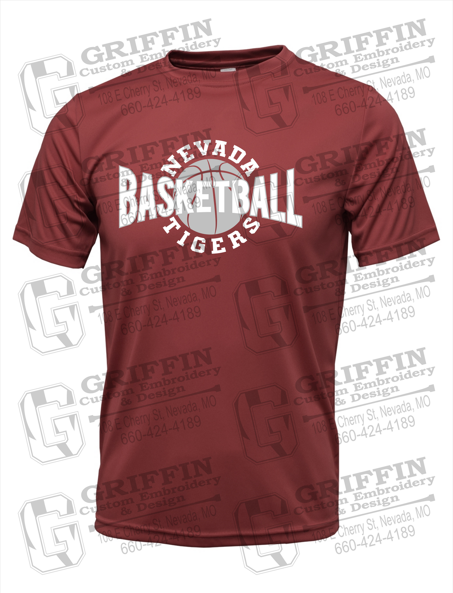 Dry-Fit Short Sleeve T-Shirt - Basketball - Nevada Tigers 24-M